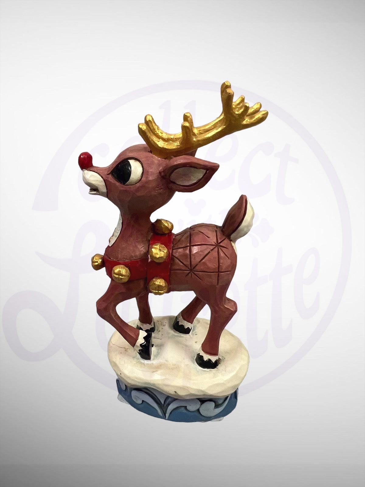 Jim Shore Rudolph Traditions - Rudolph the Red-Nosed Reindeer Anniversary Figurine