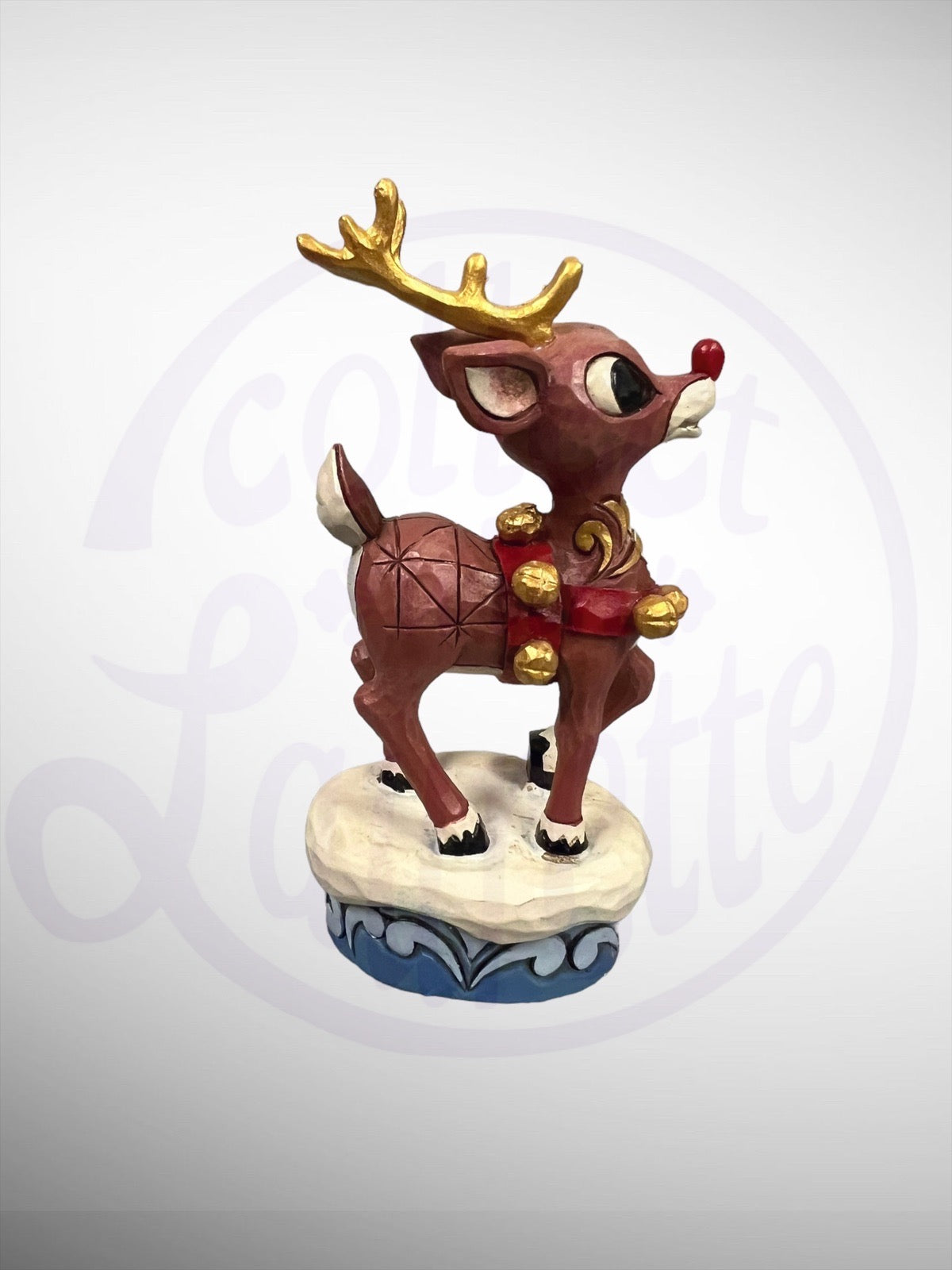 Jim Shore Rudolph Traditions - Rudolph the Red-Nosed Reindeer Anniversary Figurine