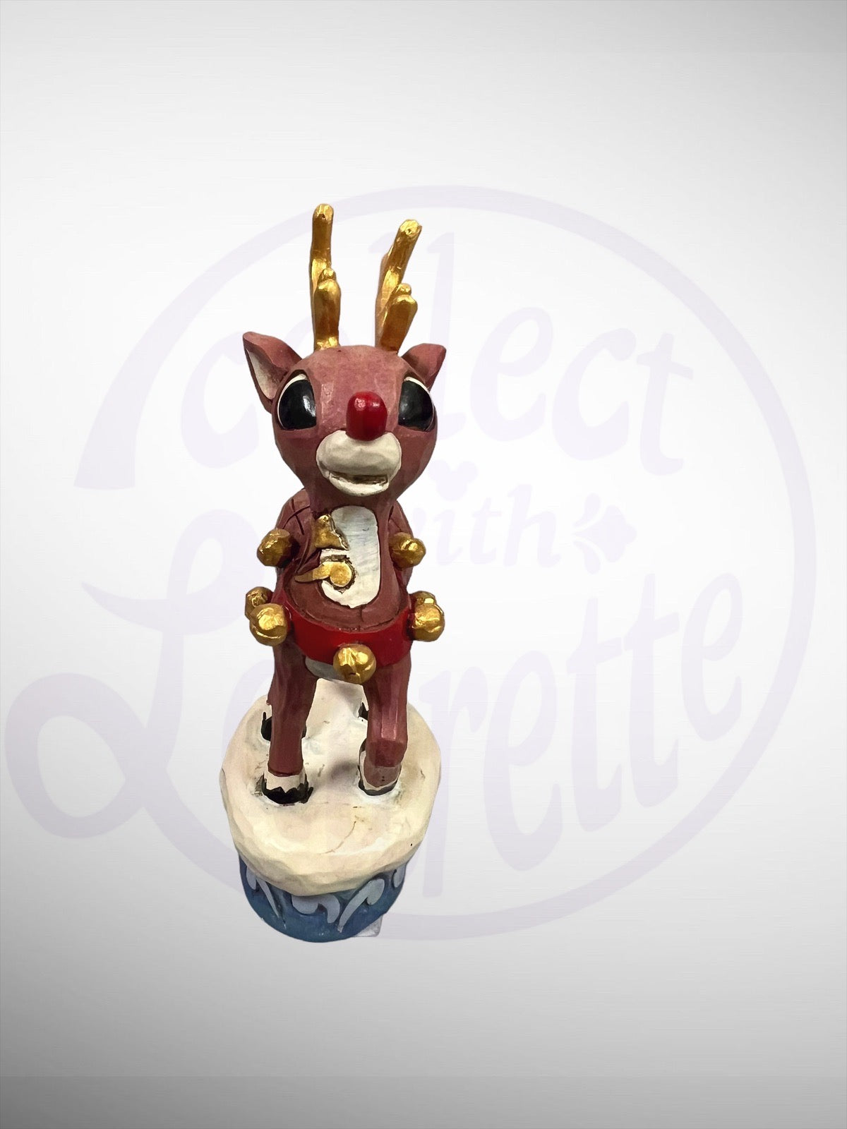 Jim Shore Rudolph Traditions - Rudolph the Red-Nosed Reindeer Anniversary Figurine