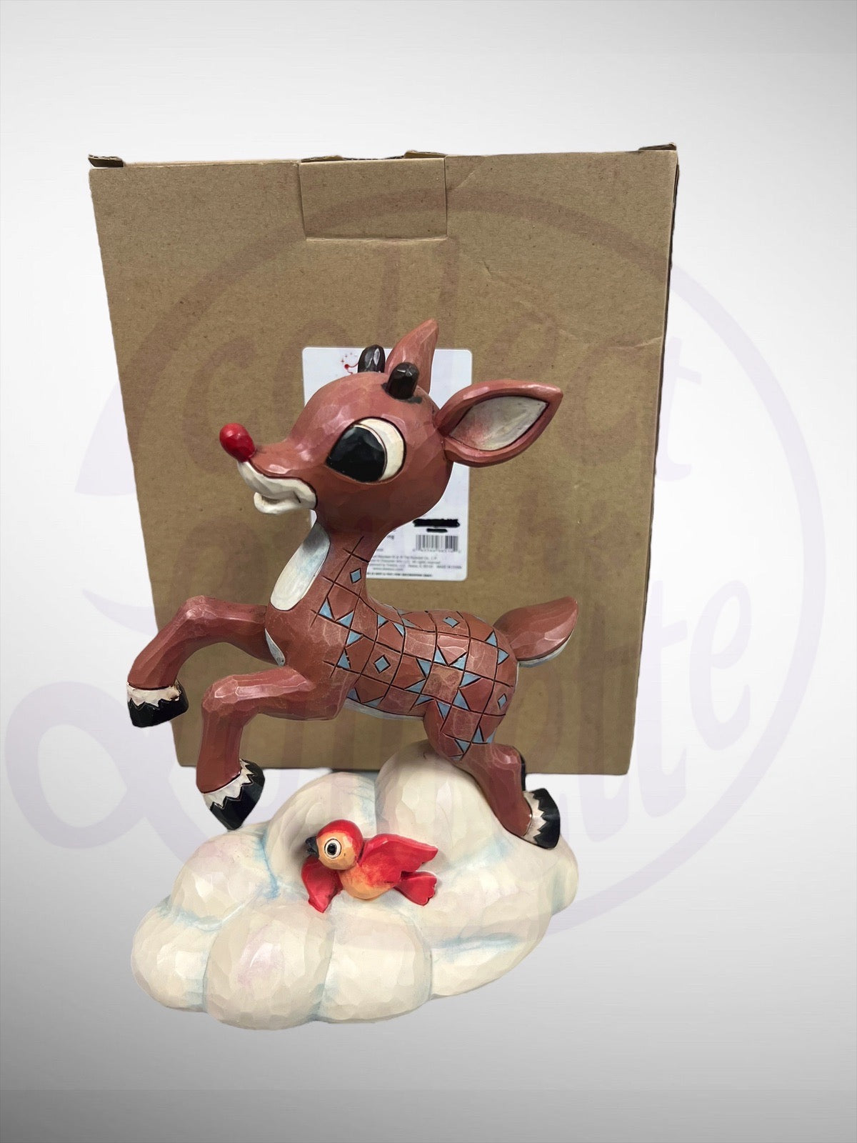 Jim Shore Rudolph Traditions - Rudolph Flying Bird Figurine