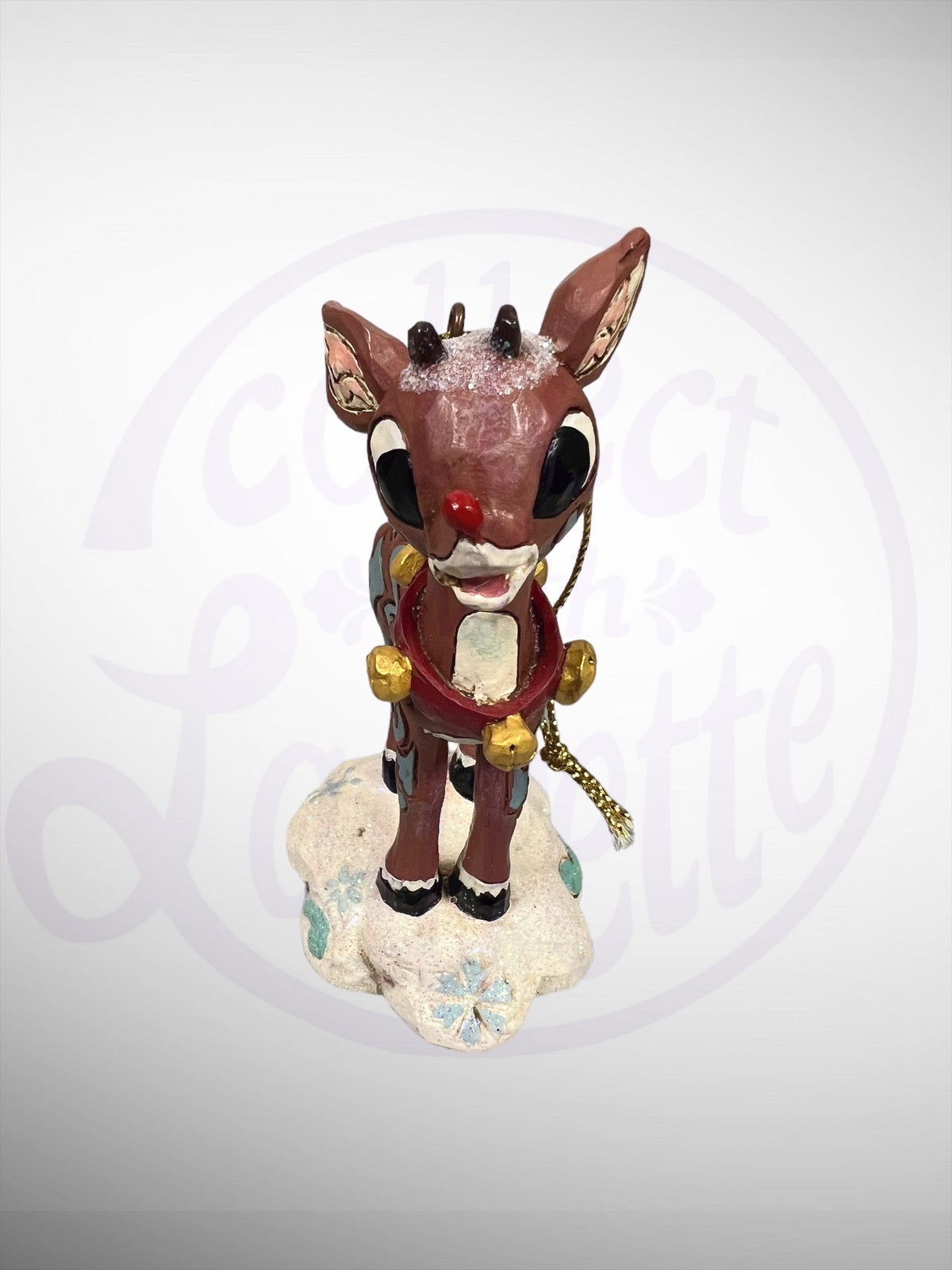 Jim Shore Rudolph Traditions - Rudolph the Red-Nosed Reindeer Snow Ornament Figurine