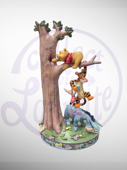 Jim Shore Disney Traditions - Hundred Acre Caper Winnie the Pooh, Tigger, Eeyore, Piglet Figurine (no box)