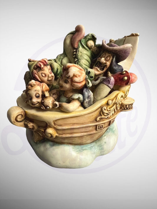Harmony Kingdom Box - Disney Off to Neverland! Peter Pan Figurine No Box