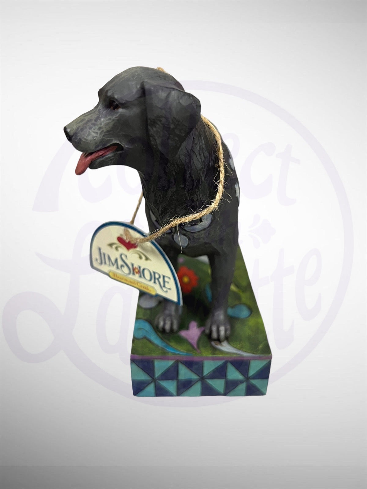 Jim Shore Heartwood Creek - Duke Black Labrador Retriever Dog Figurine