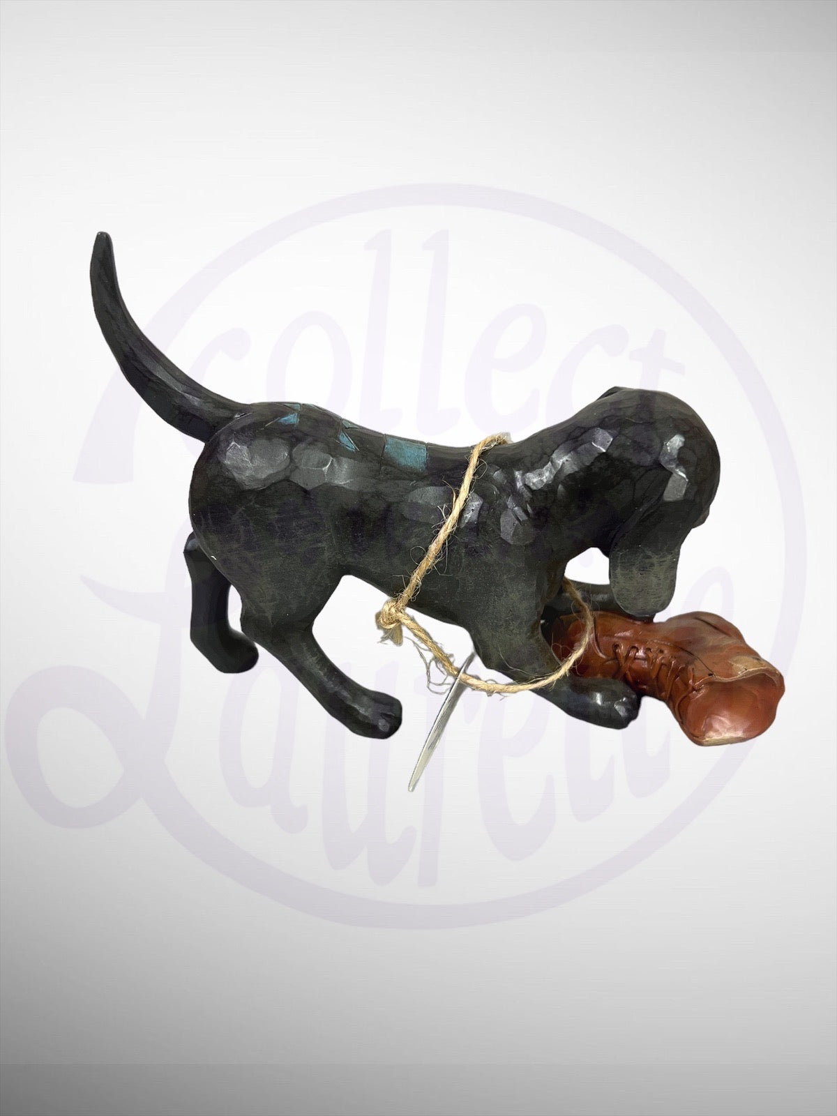 Jim Shore Heartwood Creek - Buster Black Labrador Retriever Dog Figurine