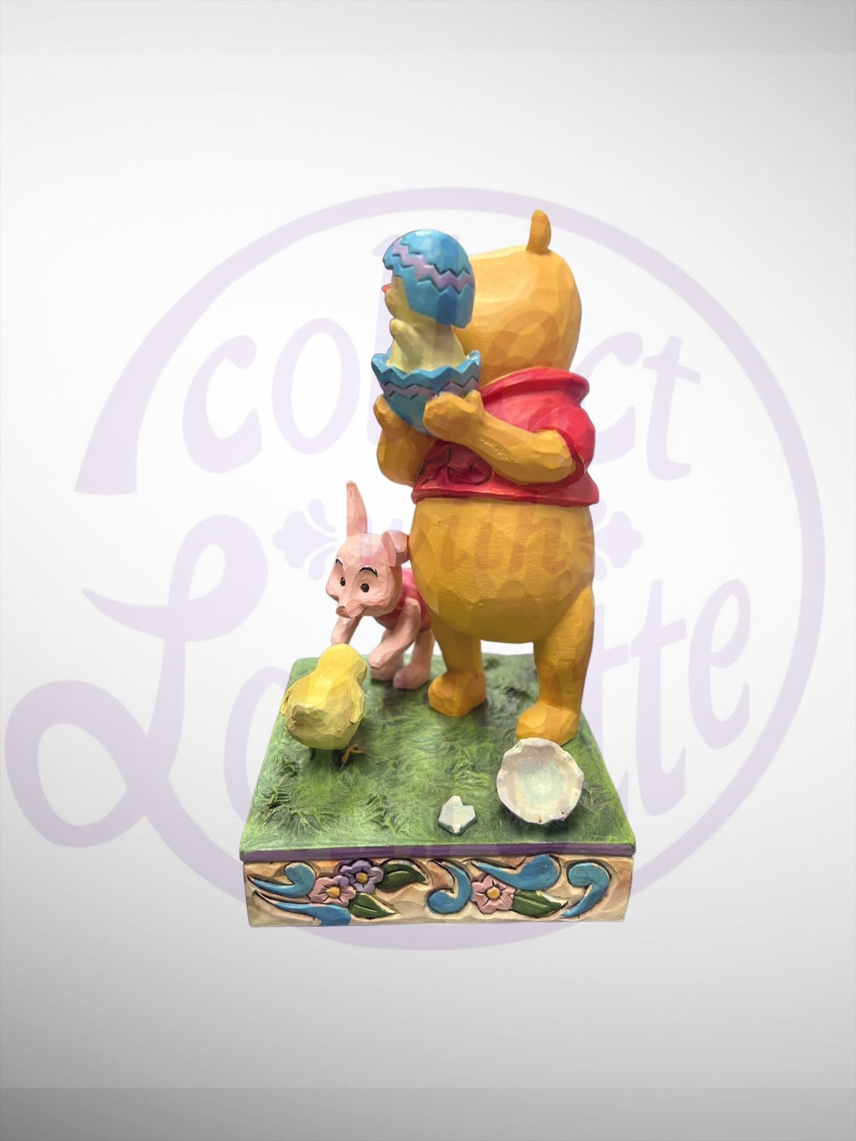 Jim Shore Disney Traditions - A Spring Surprise Easter Winnie the Pooh Piglet Figurine (no box)