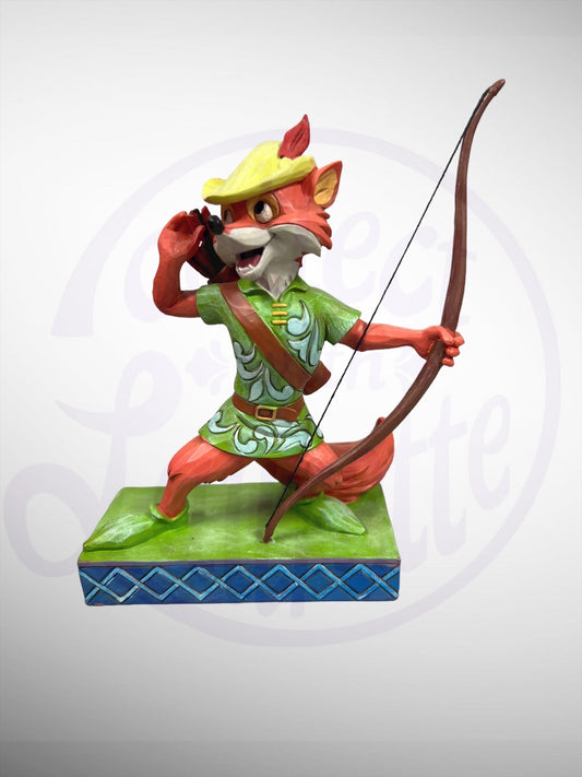 Jim Shore Disney Traditions - Roguish Hero Robin Hood Figurine (No Box)