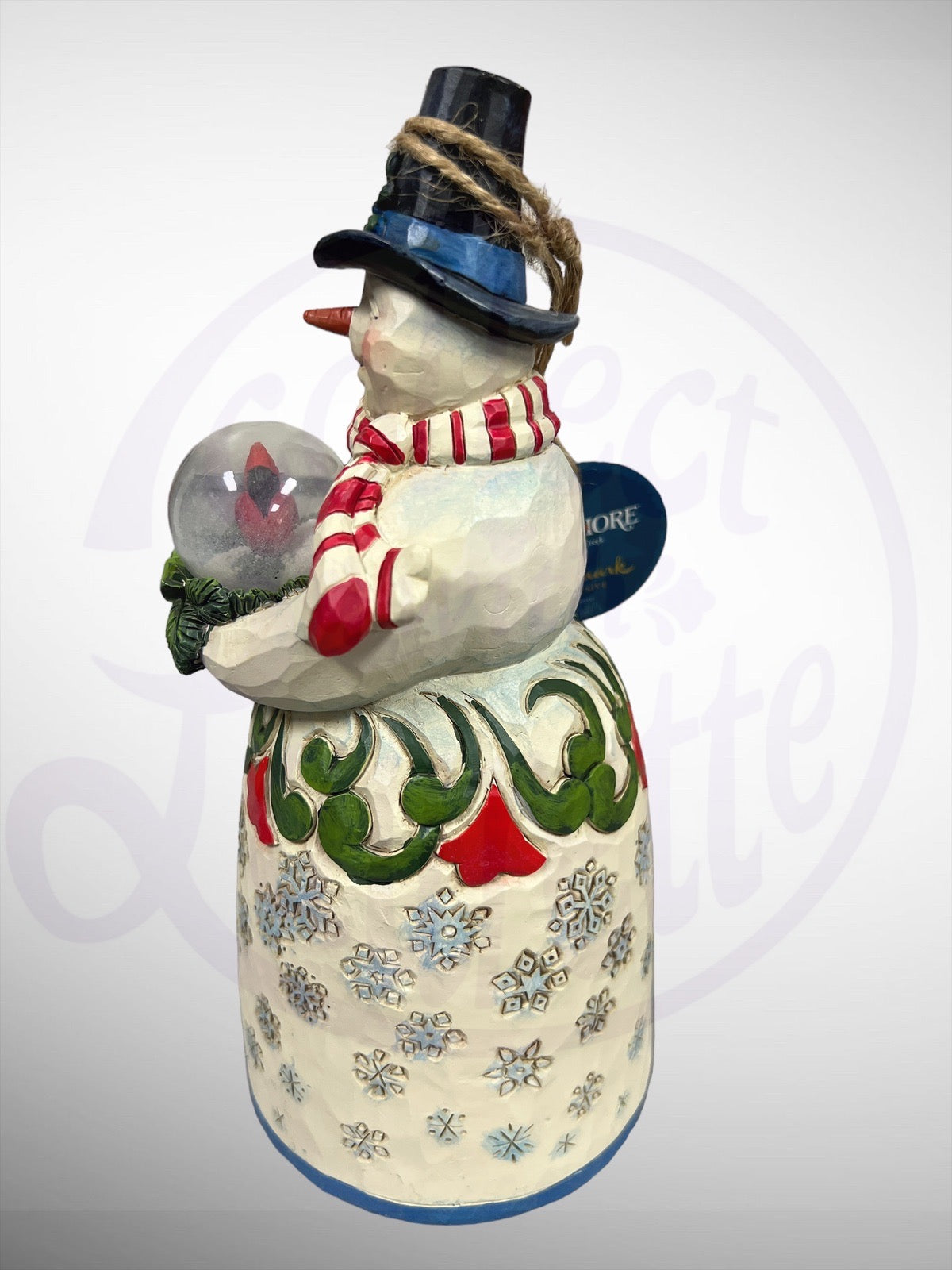 Jim Shore Heartwood Creek - Where Wonder Awaits Snowman with Cardinal Ball Figurine