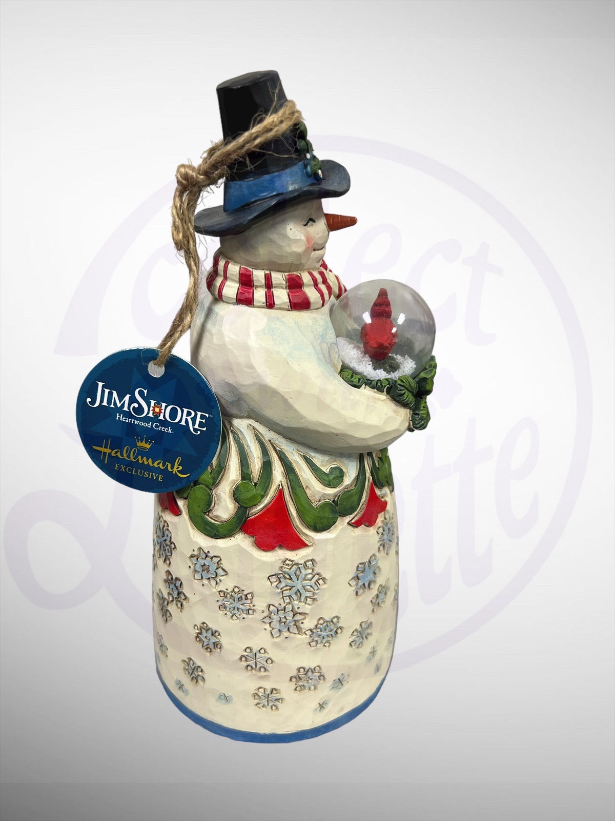 Jim Shore Heartwood Creek - Where Wonder Awaits Snowman with Cardinal Ball Figurine