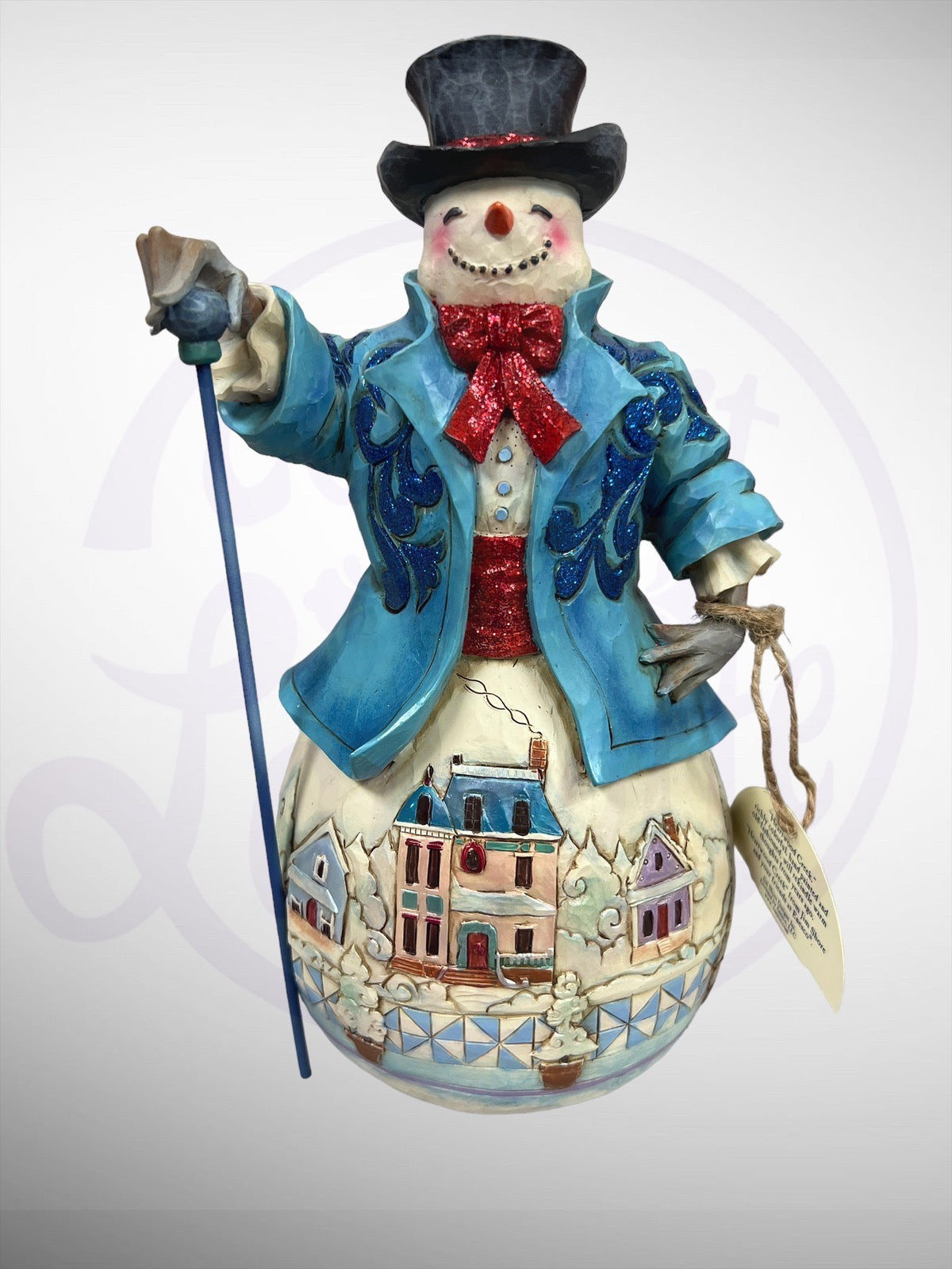 Jim Shore Heartwood Creek - Believe in Holiday Magic Snowman Street Scene Figurine