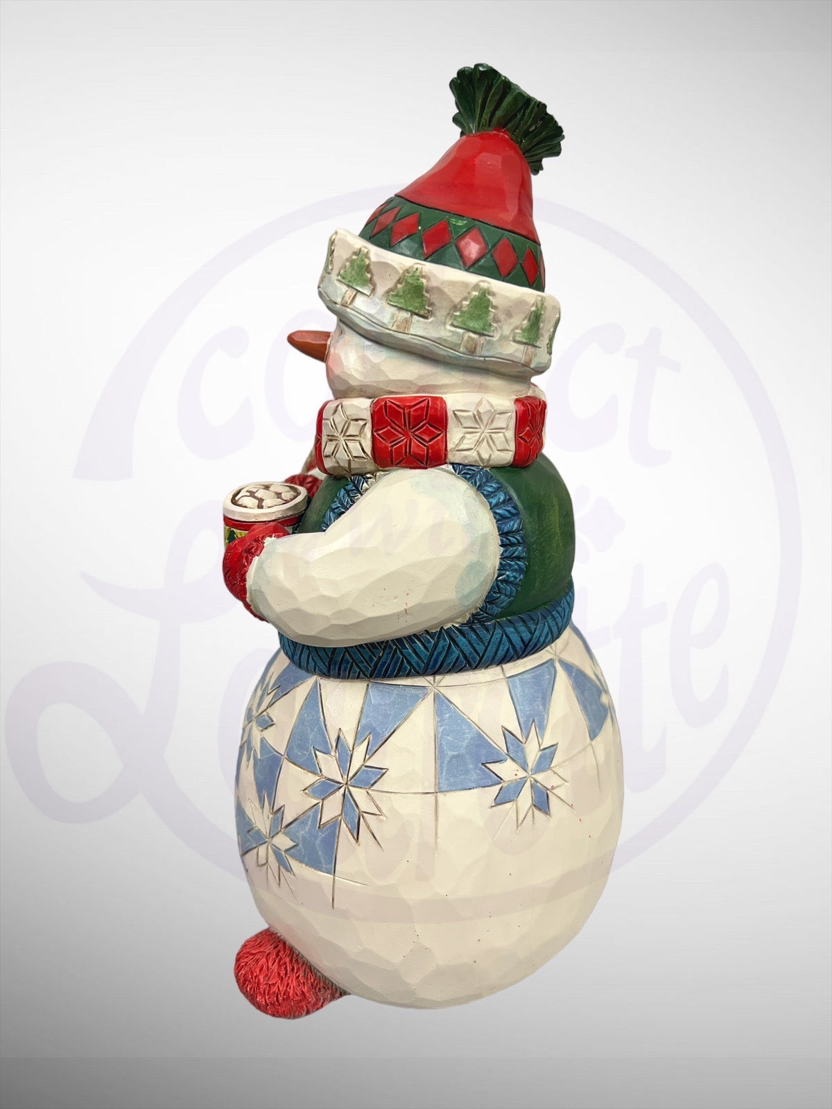 Jim Shore Heartwood Creek - Cocoa and Christmas Cheer Snowman Figurine