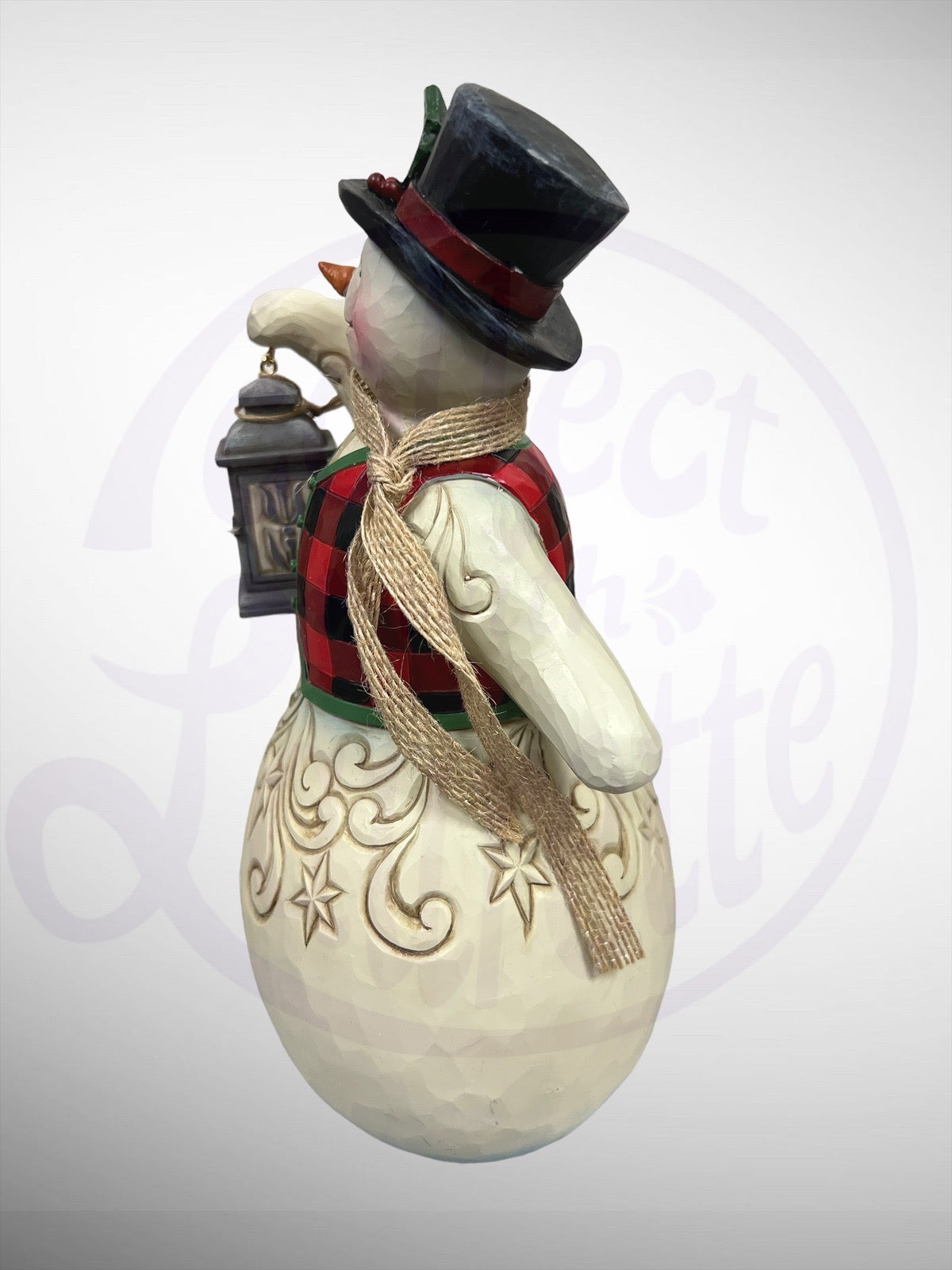 Country Living by Jim Shore - Festive At The Farmhouse Snowman Lantern Figurine