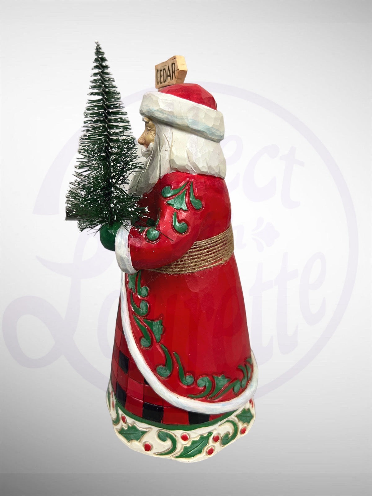 Country Living by Jim Shore - It's Tree Time Santa with Sign Figurine