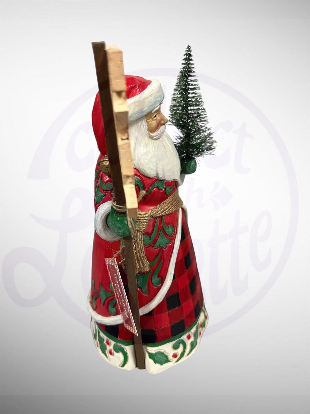 Country Living by Jim Shore - It's Tree Time Santa with Sign Figurine