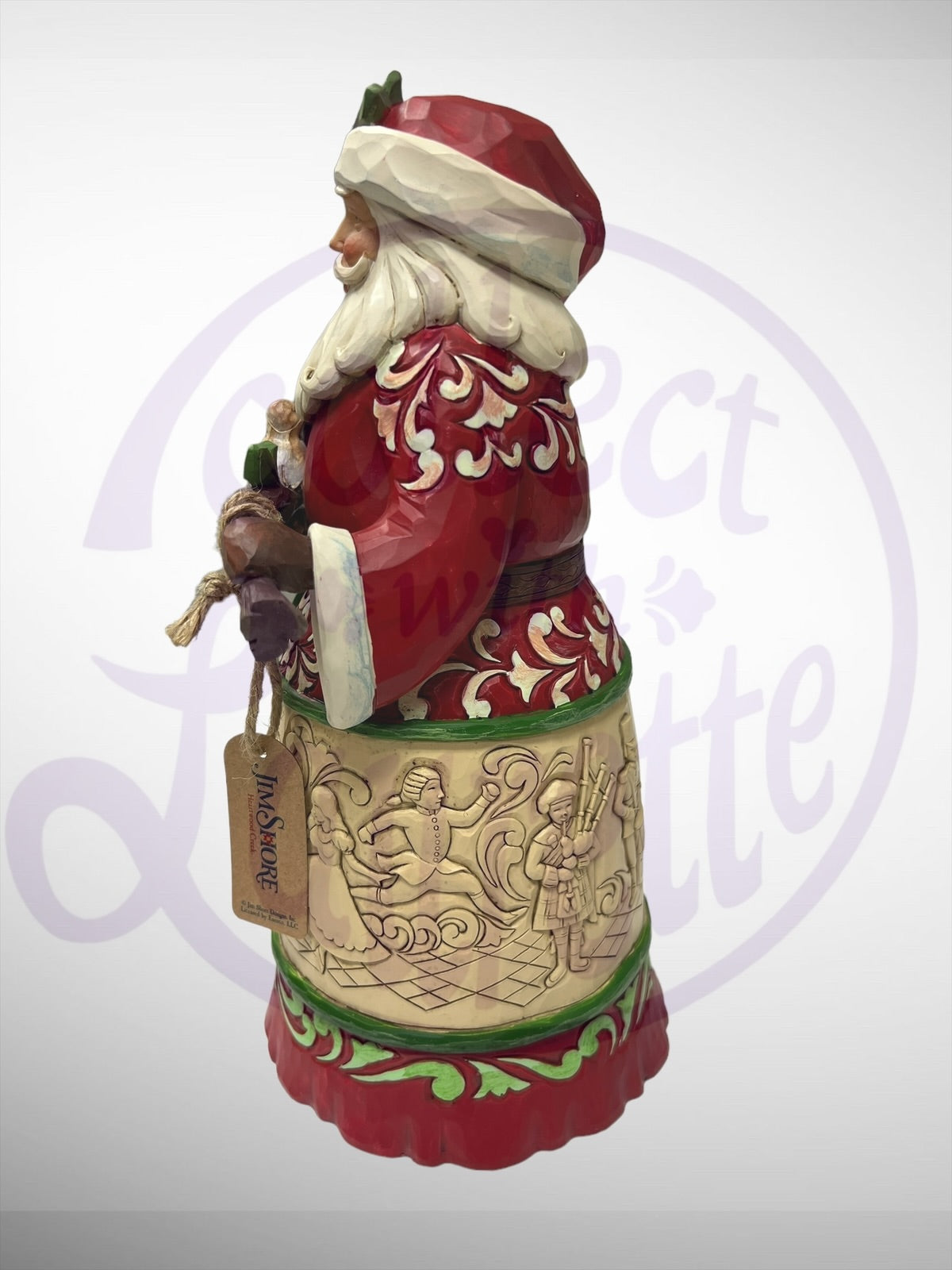 Jim Shore Heartwood Creek - Worldwide Event A Partridge In A Pear Tree Santa Figurine