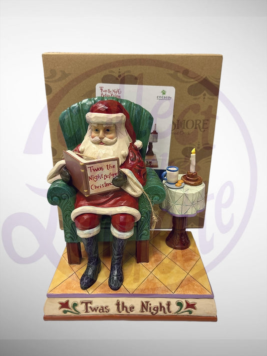 Jim Shore Heartwood Creek - 'Twas The Night Before Christmas A Christmas Tradition Santa Figurine