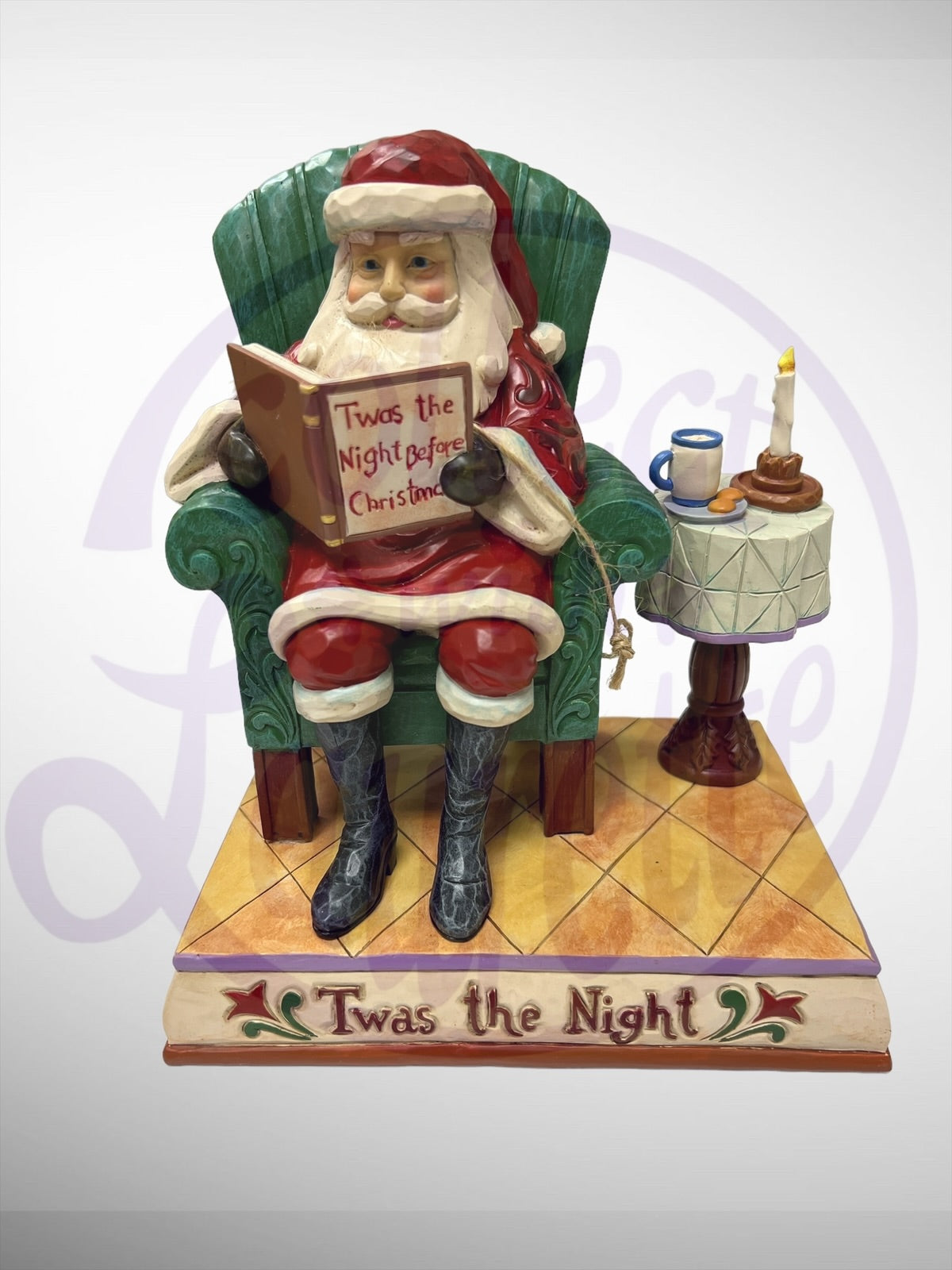 Jim Shore Heartwood Creek - 'Twas The Night Before Christmas A Christmas Tradition Santa Figurine