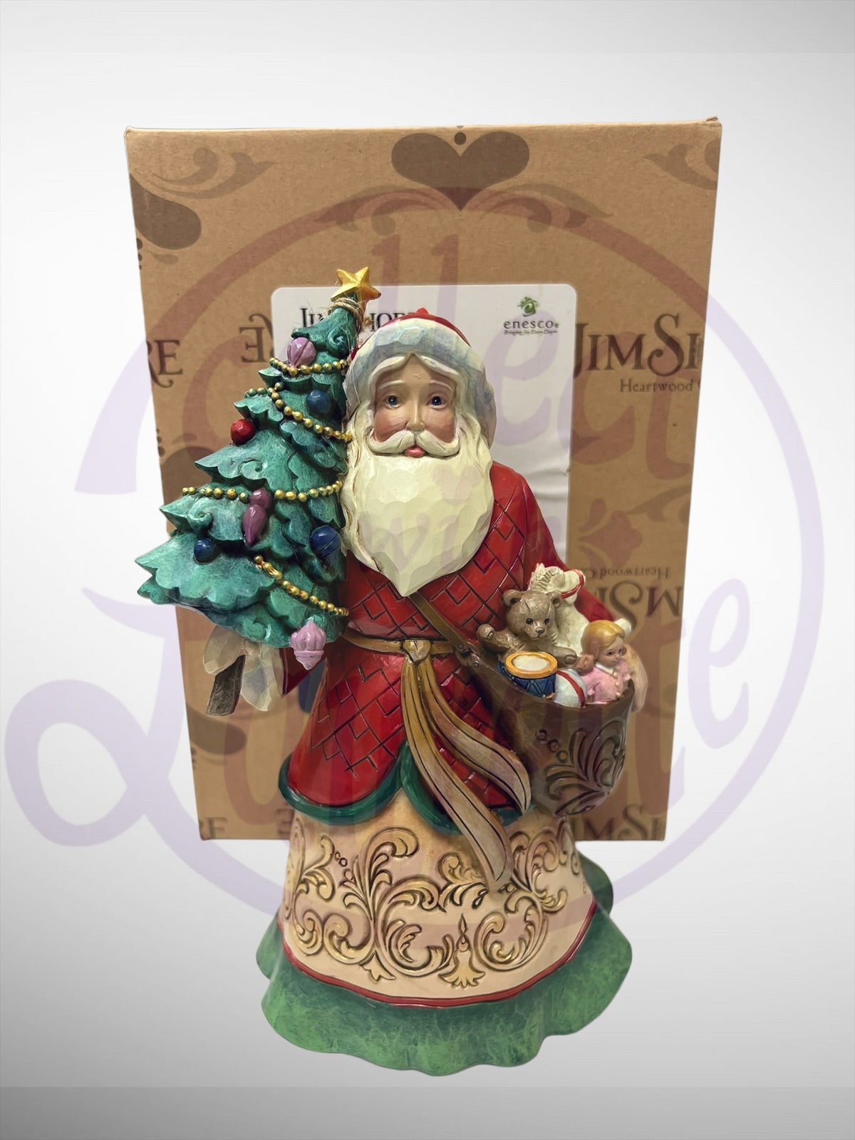 Jim Shore Heartwood Creek - Sharing Merriment and Cheer Santa Figurine