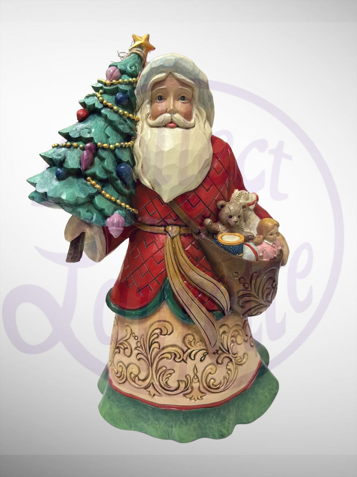 Jim Shore Heartwood Creek - Sharing Merriment and Cheer Santa Figurine