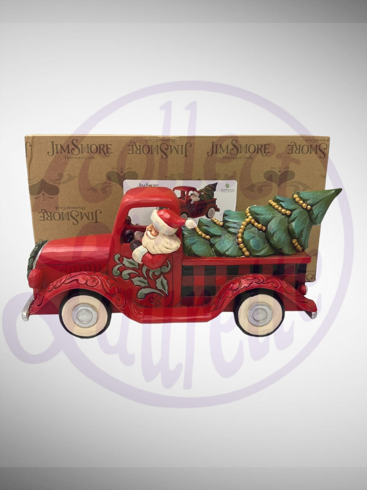 Jim Shore Heartwood Creek - Highland Glen All Roads Lead Home For The Holidays Santa Truck Figurine