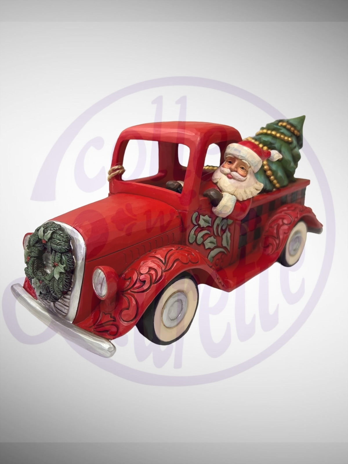 Jim Shore Heartwood Creek - Highland Glen All Roads Lead Home For The Holidays Santa Truck Figurine