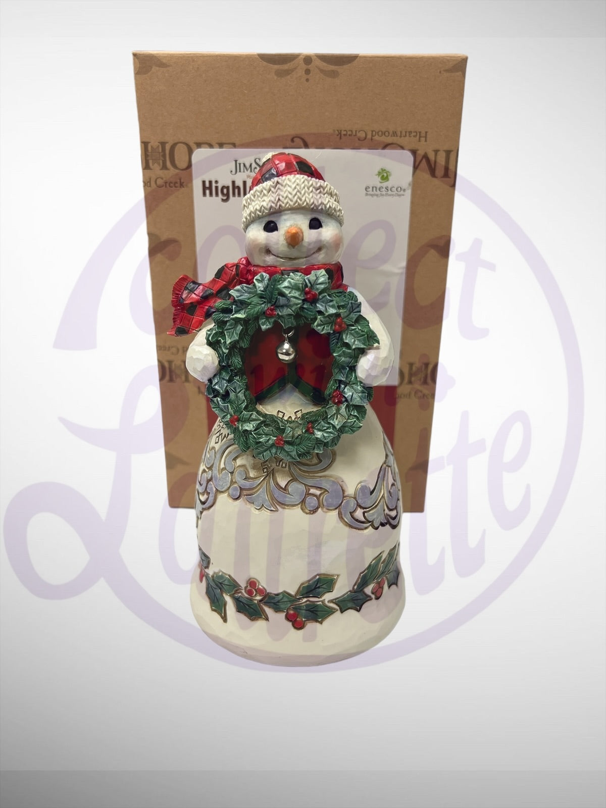 Jim Shore Heartwood Creek - Highland Glen Warm Winter Wishes Snowman Figurine