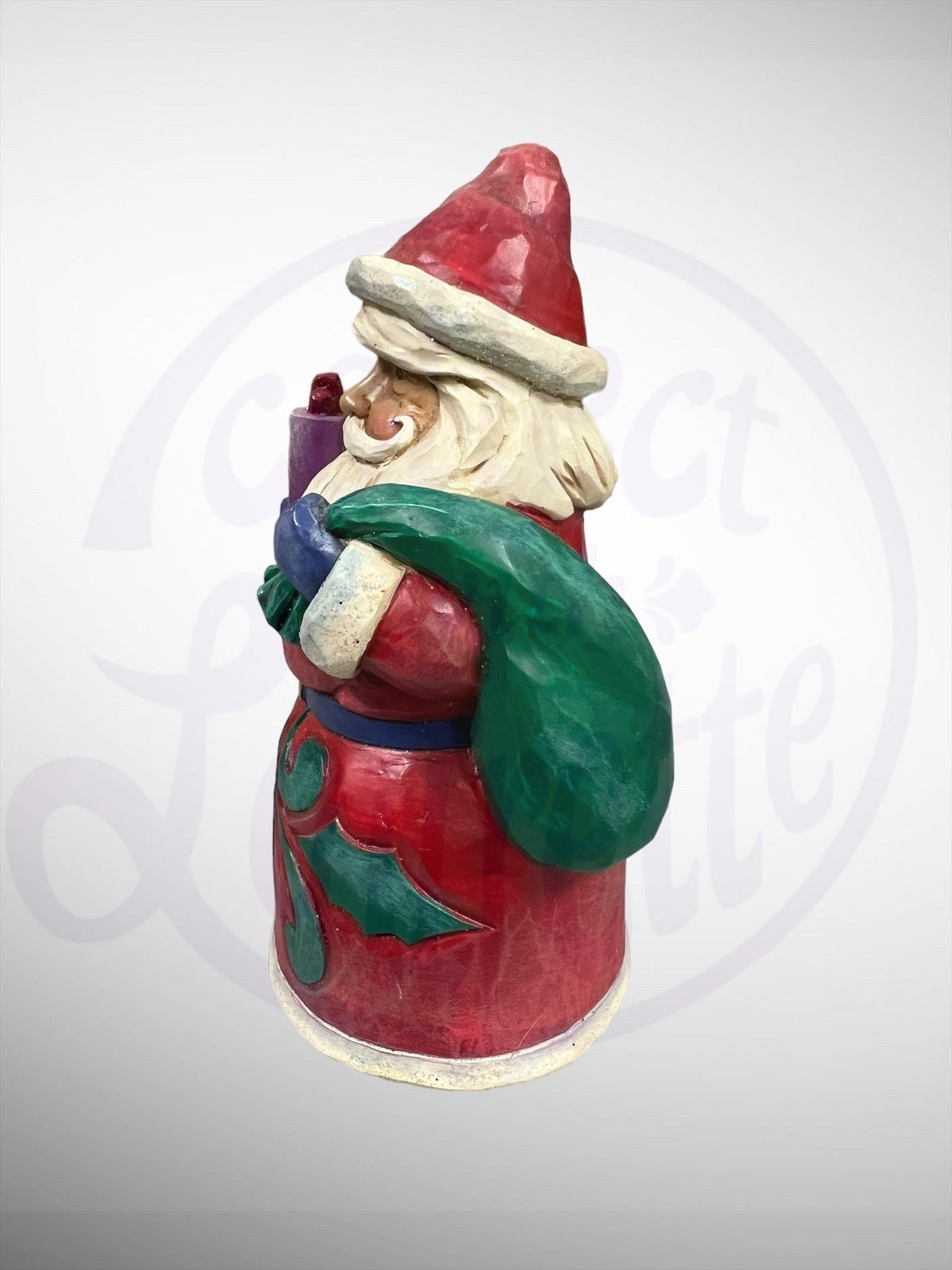 Jim Shore Heartwood Creek - Midnight Delivery Small Santa Claus Figurine (No Box)