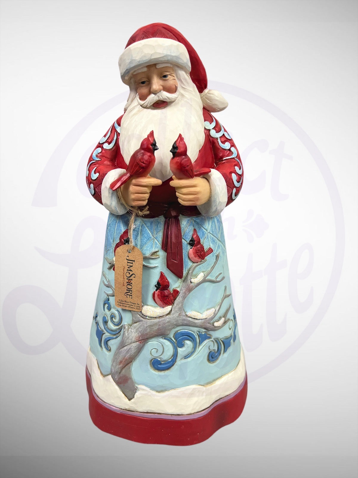 Jim Shore Heartwood Creek - Cardinal Company Tall Santa Claus Figurine