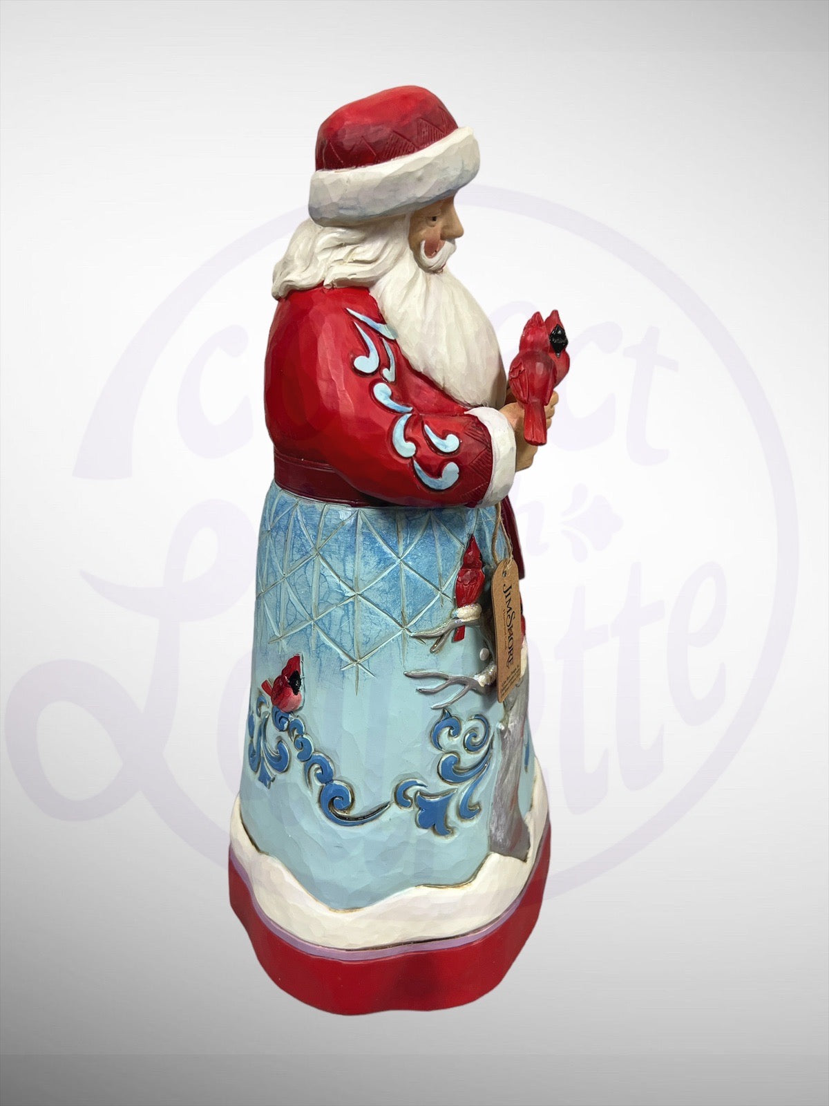 Jim Shore Heartwood Creek - Cardinal Company Tall Santa Claus Figurine