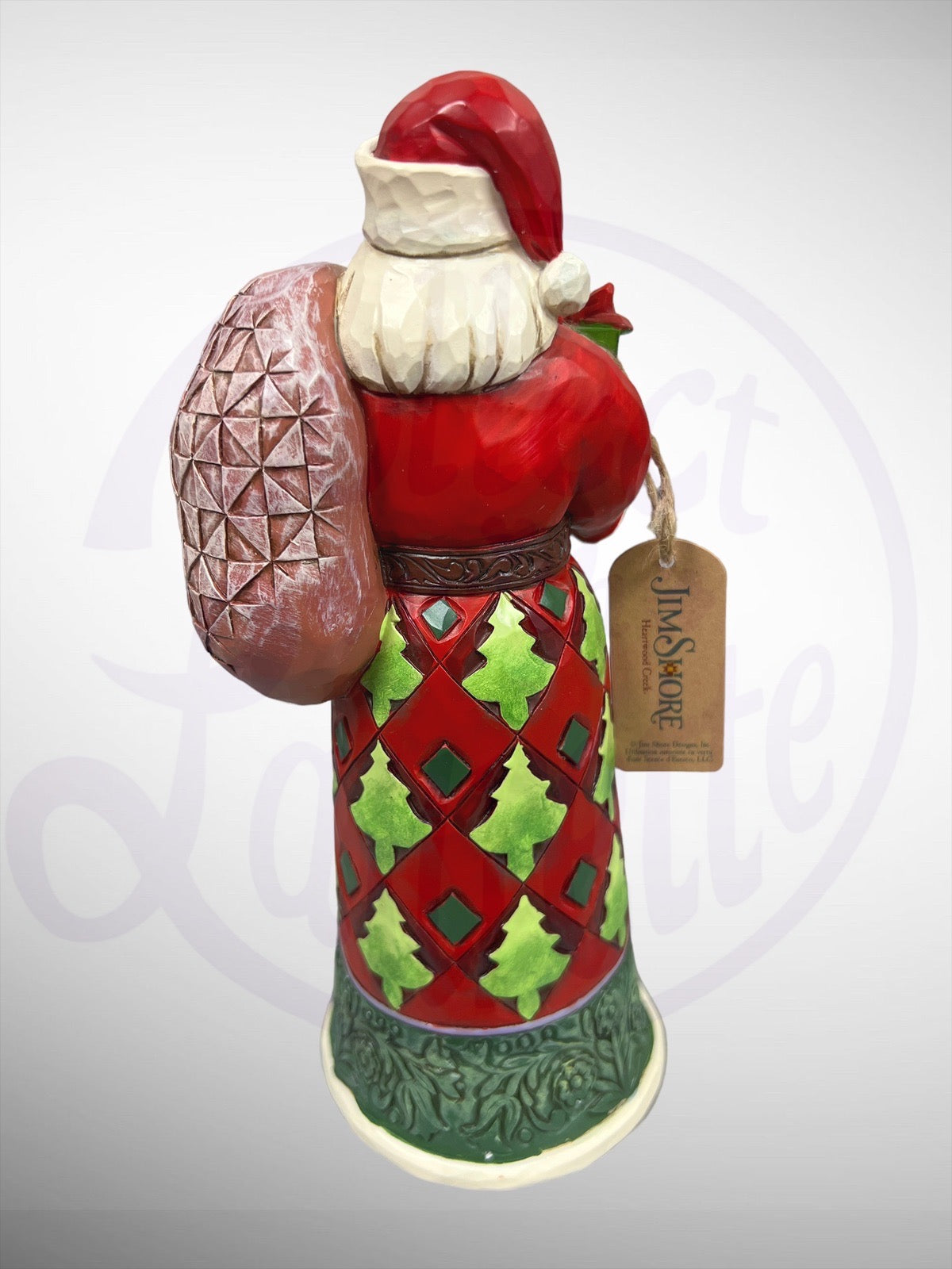 Jim Shore Heartwood Creek - In Giving, We Receive Santa Claus with Gift and Sack Figurine