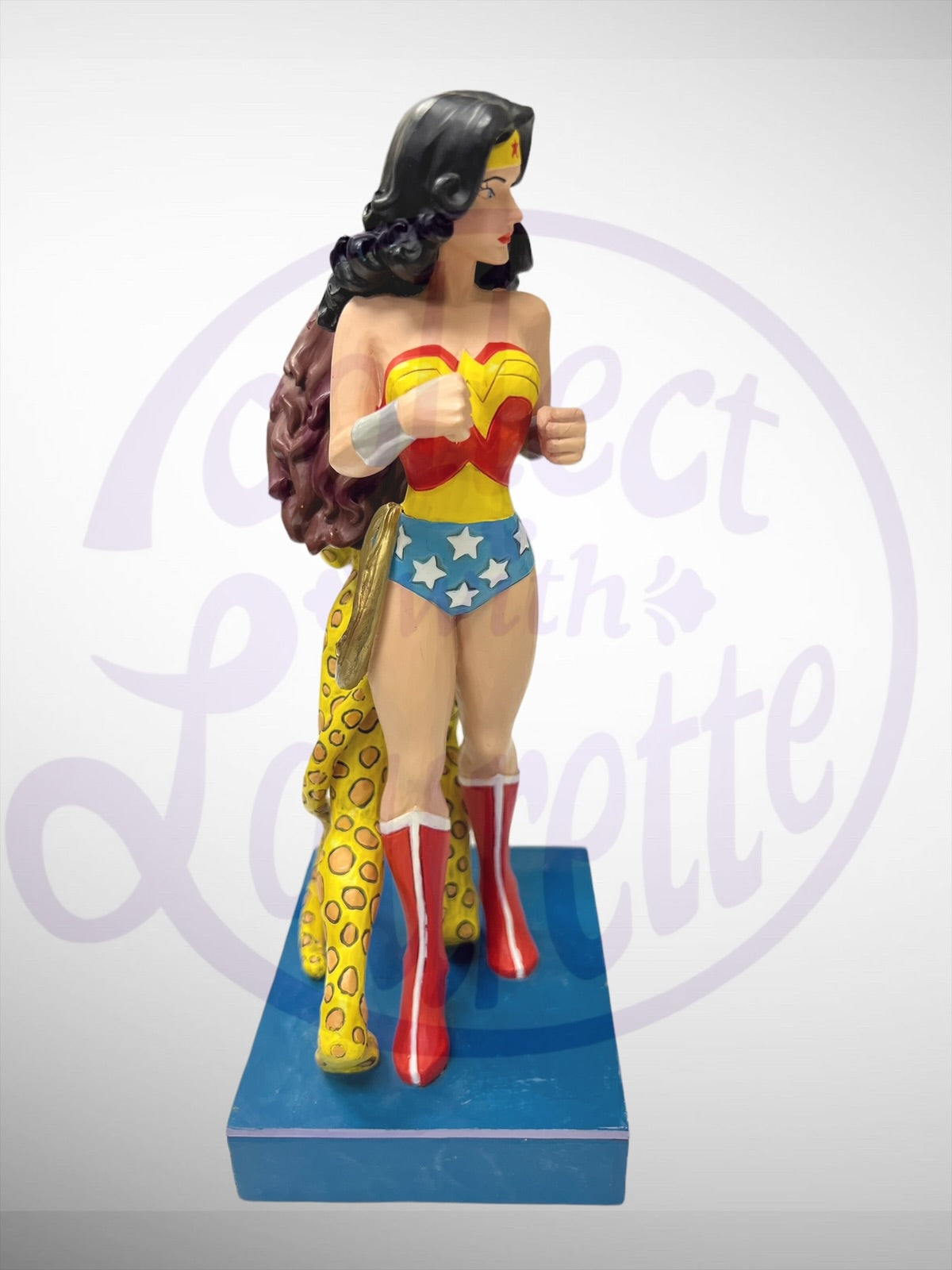 Jim Shore DC Comics - Wonder Woman vs. Cheetah Figurine