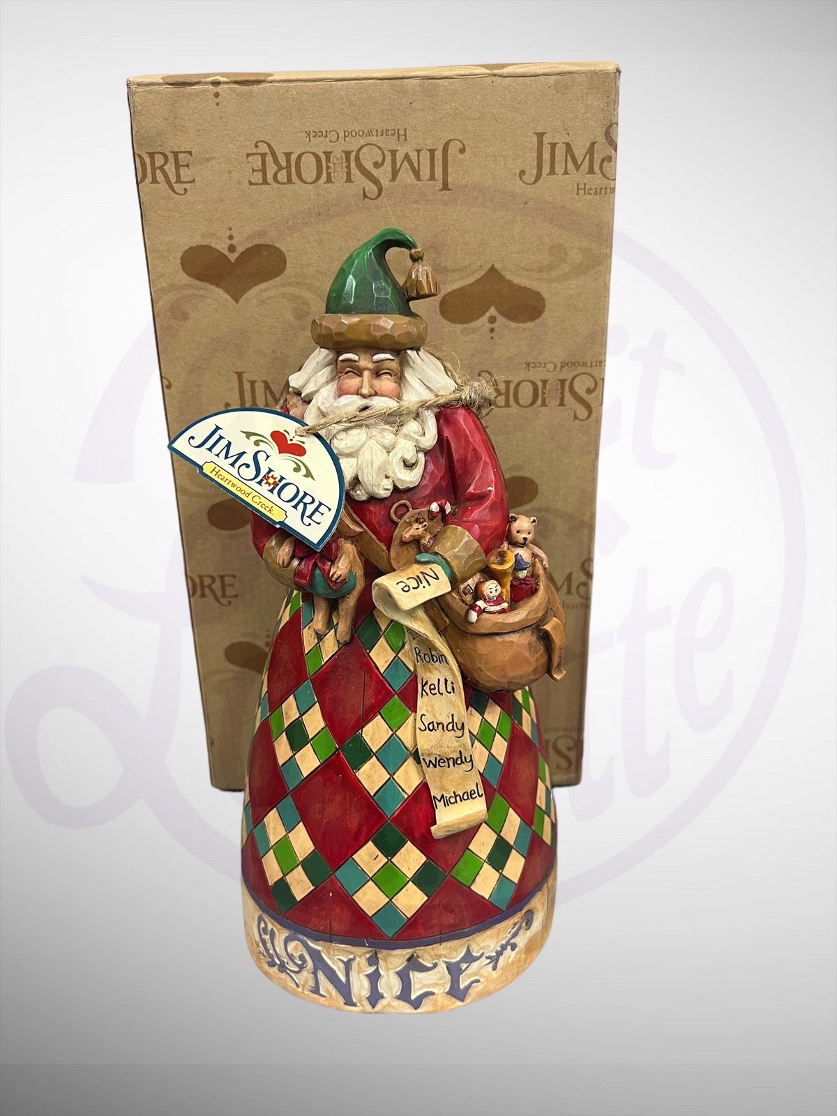 Jim Shore Heartwood Creek - He Knows Santa Claus Naughty Nice Figurine