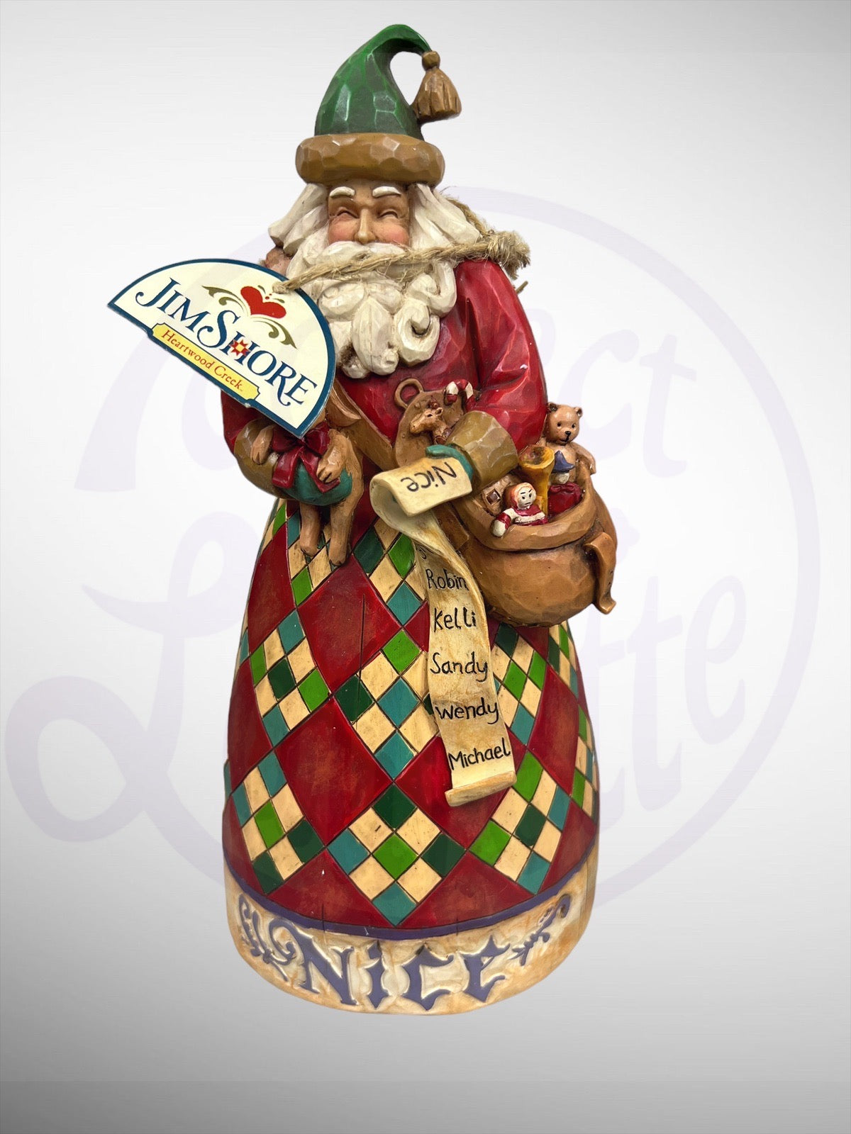 Jim Shore Heartwood Creek - He Knows Santa Claus Naughty Nice Figurine