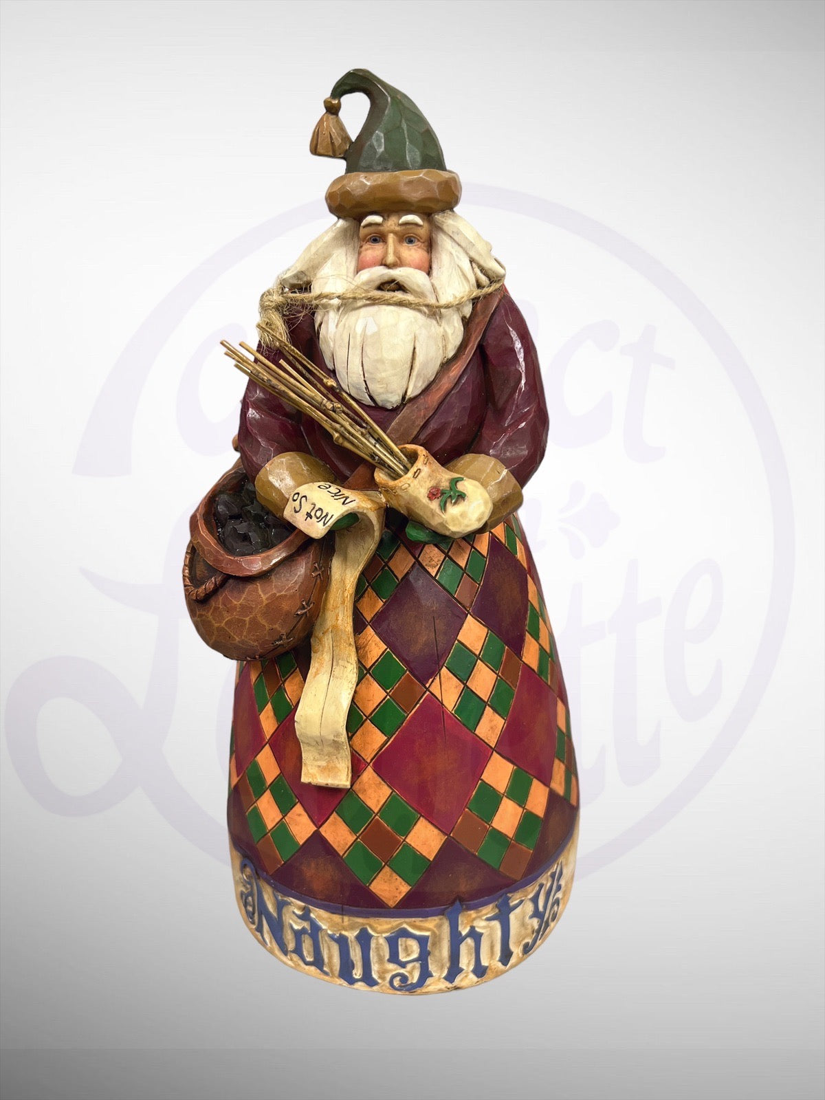 Jim Shore Heartwood Creek - He Knows Santa Claus Naughty Nice Figurine