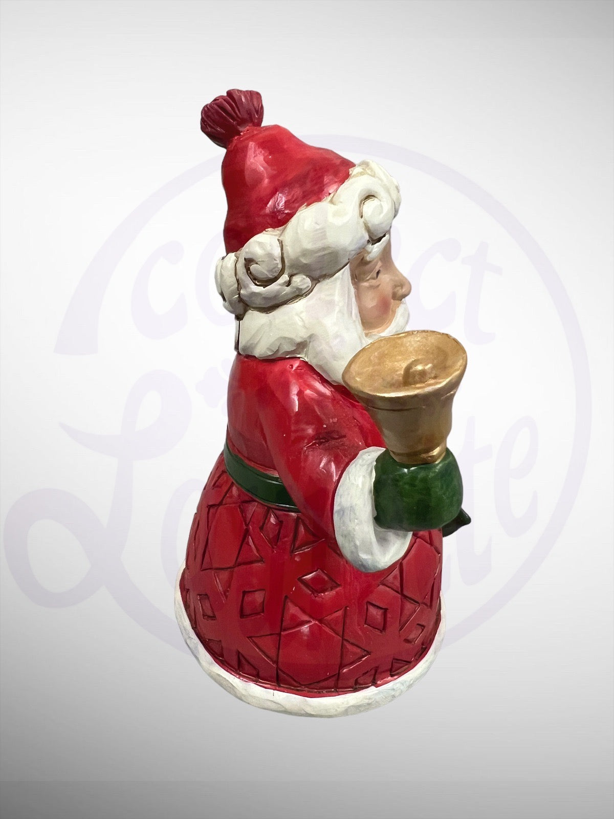 Jim Shore Heartwood Creek - Mini Santa with Bell and Bag Figurine