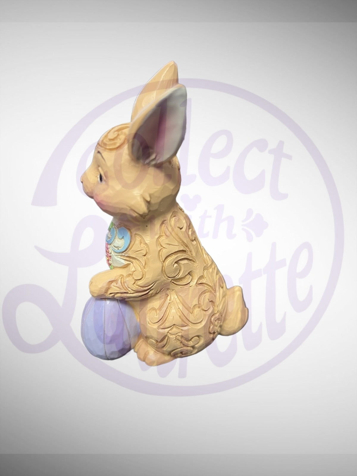 Jim Shore Heartwood Creek - Mini Raster Bunny Floral Figurine