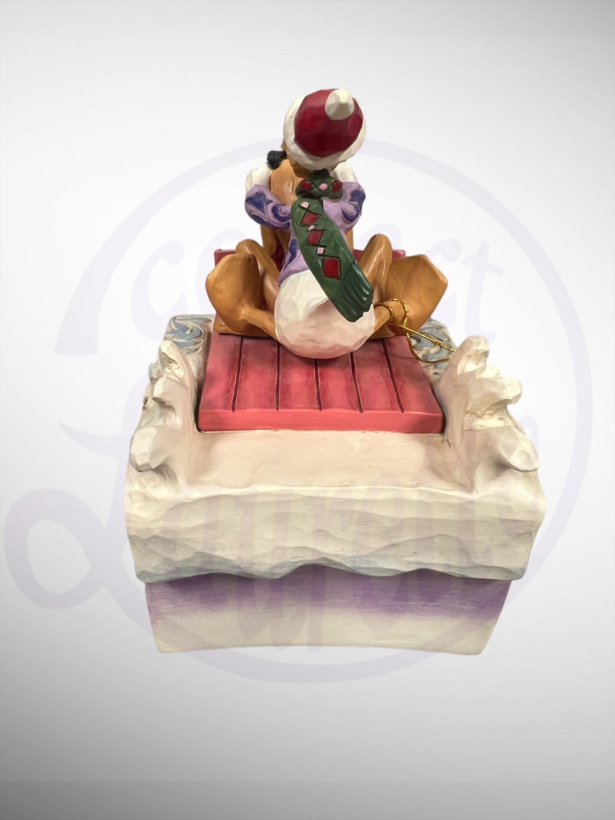 Jim Shore Disney Traditions - A Friendly Race Donald Pluto Sledding Figurine