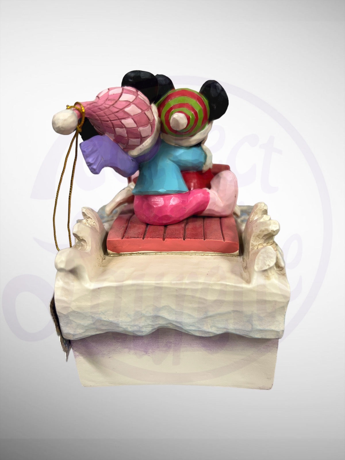 Jim Shore Disney Traditions - Sledding Sweethearts Mickey Minnie Mouse Figurine