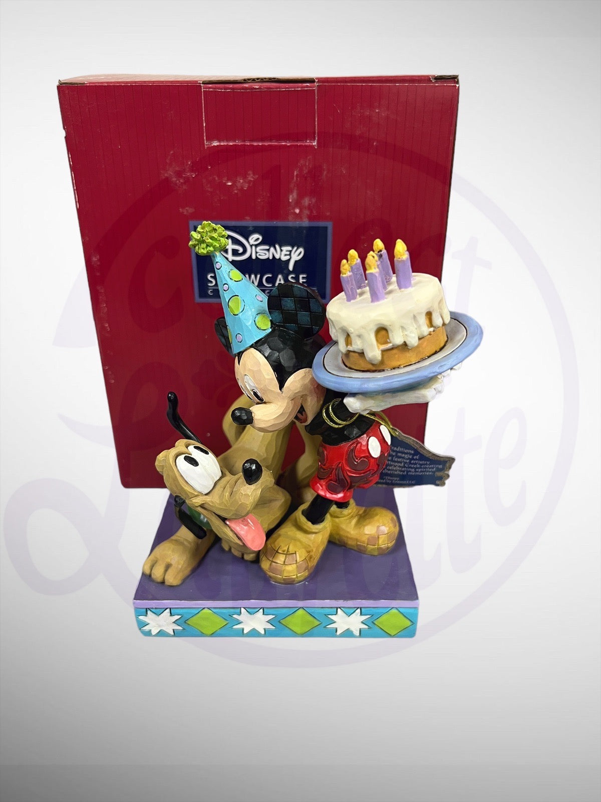 Jim Shore Disney Traditions - Happy Birthday, Pal! Mickey Mouse Pluto Figurine