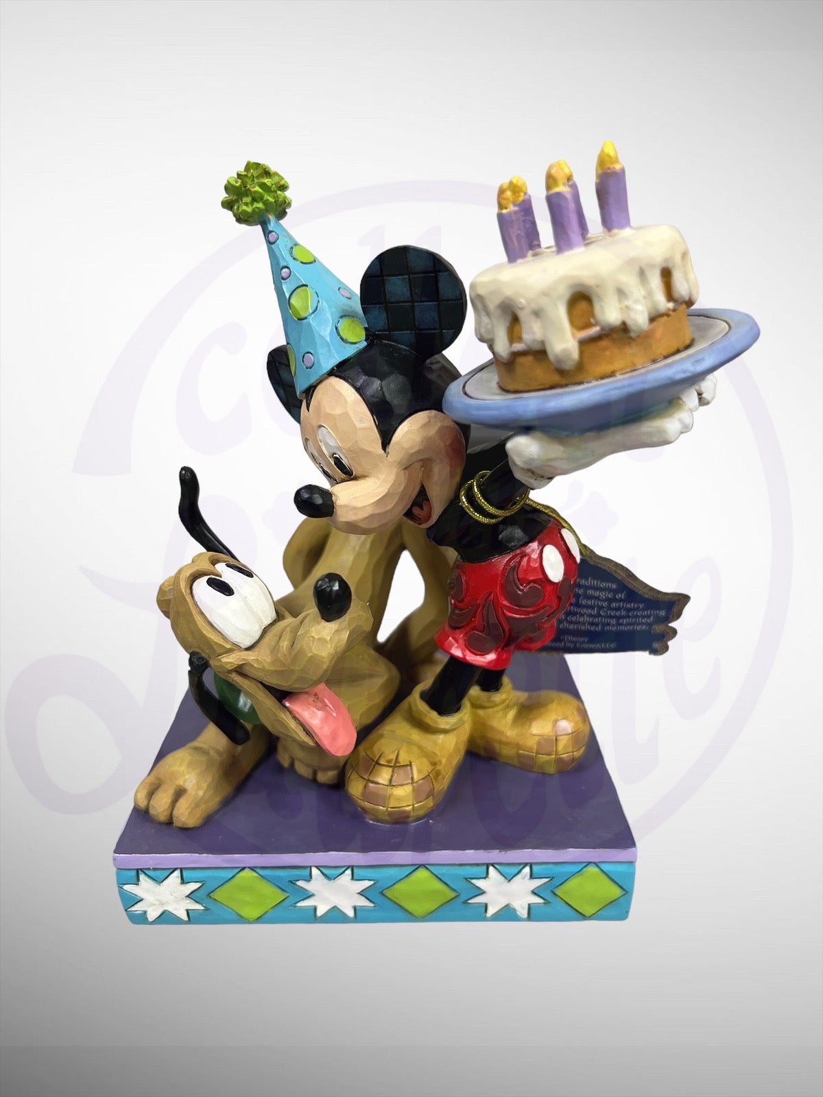 Jim Shore Disney Traditions - Happy Birthday, Pal! Mickey Mouse Pluto Figurine
