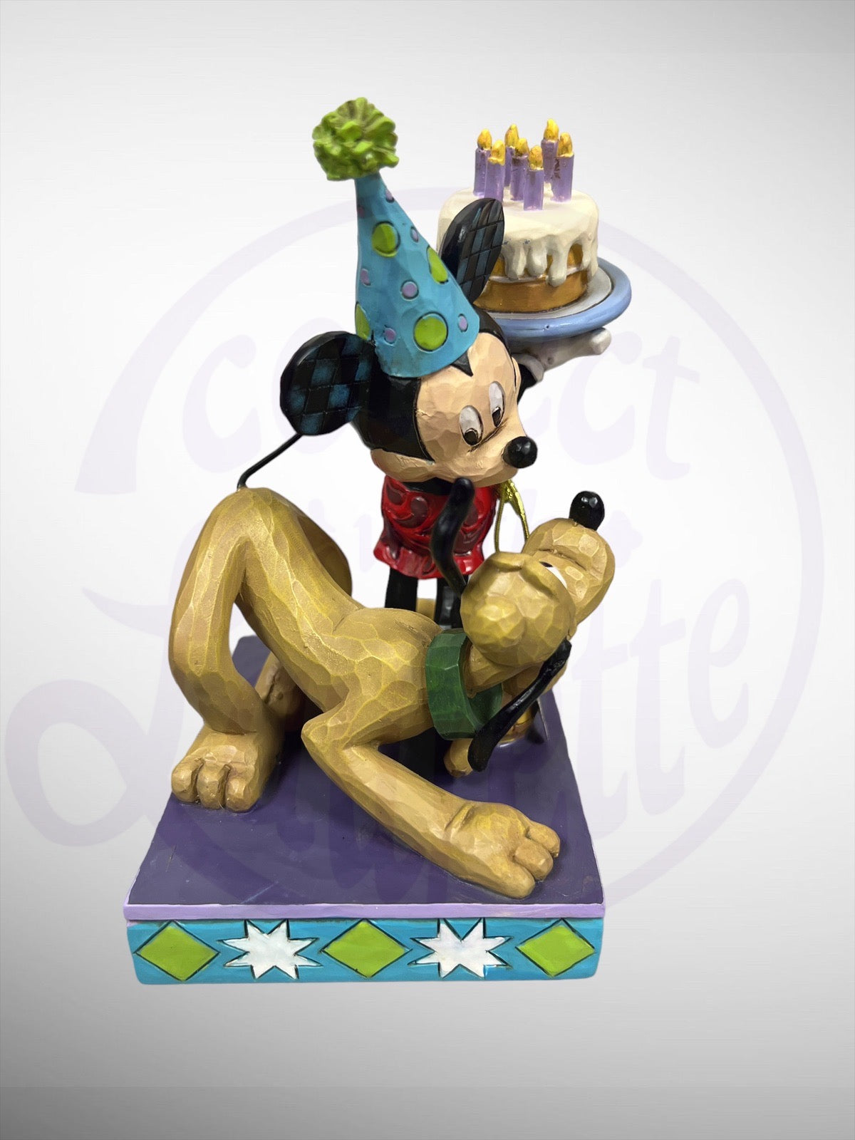 Jim Shore Disney Traditions - Happy Birthday, Pal! Mickey Mouse Pluto Figurine