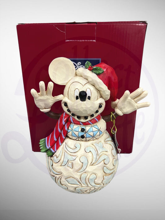 Jim Shore Disney Traditions - Snowy Smiles Mickey Mouse Snowman Figurine