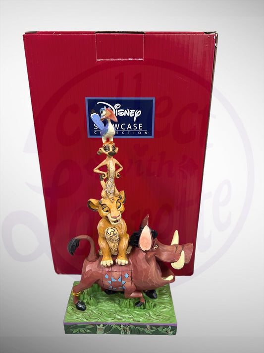 Jim Shore Disney Traditions - Balance of Nature Lion King Stack Pumbaa Simba Timon Zazu Figurine