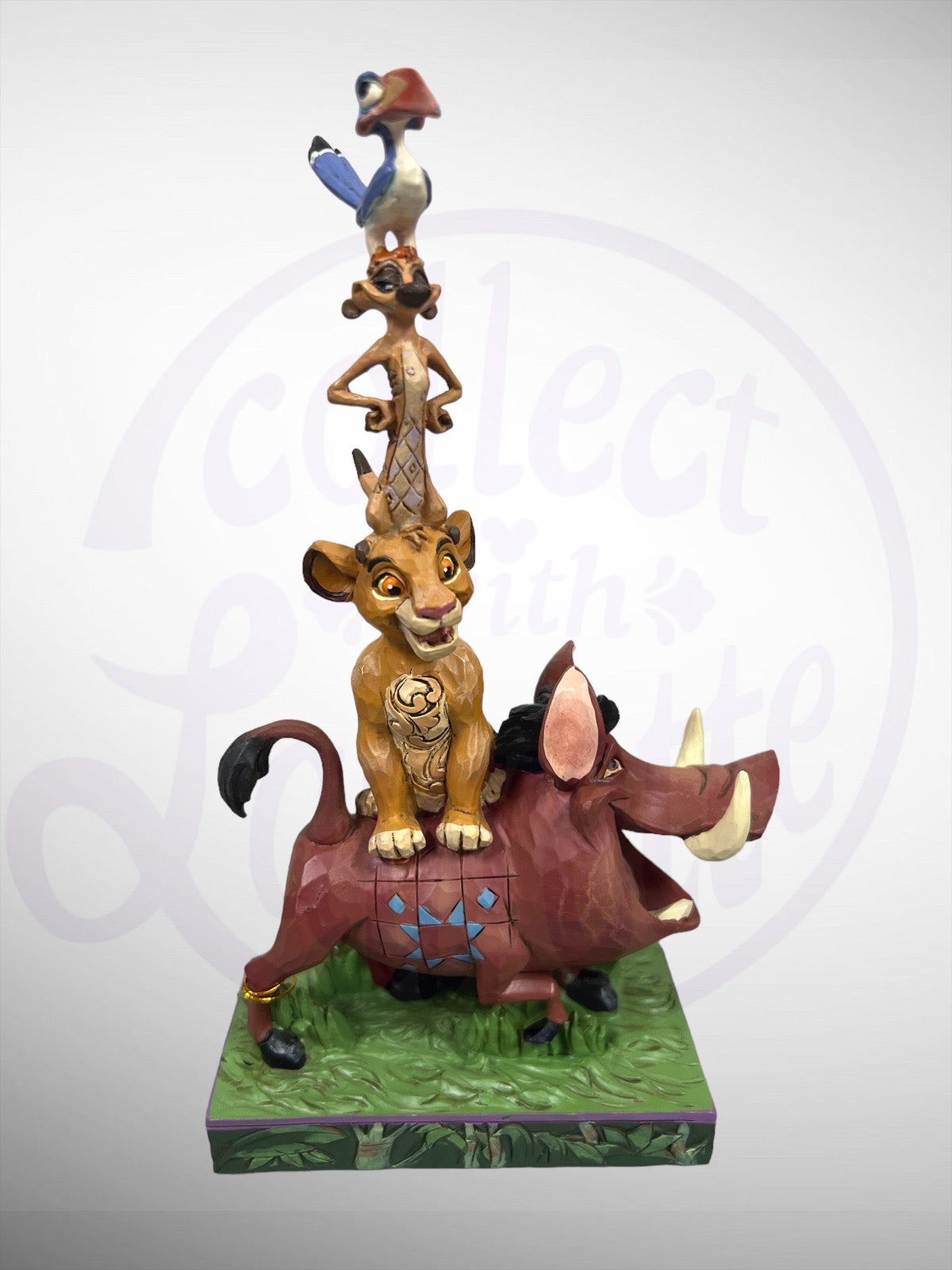 Jim Shore Disney Traditions - Balance of Nature Lion King Stack Pumbaa Simba Timon Zazu Figurine