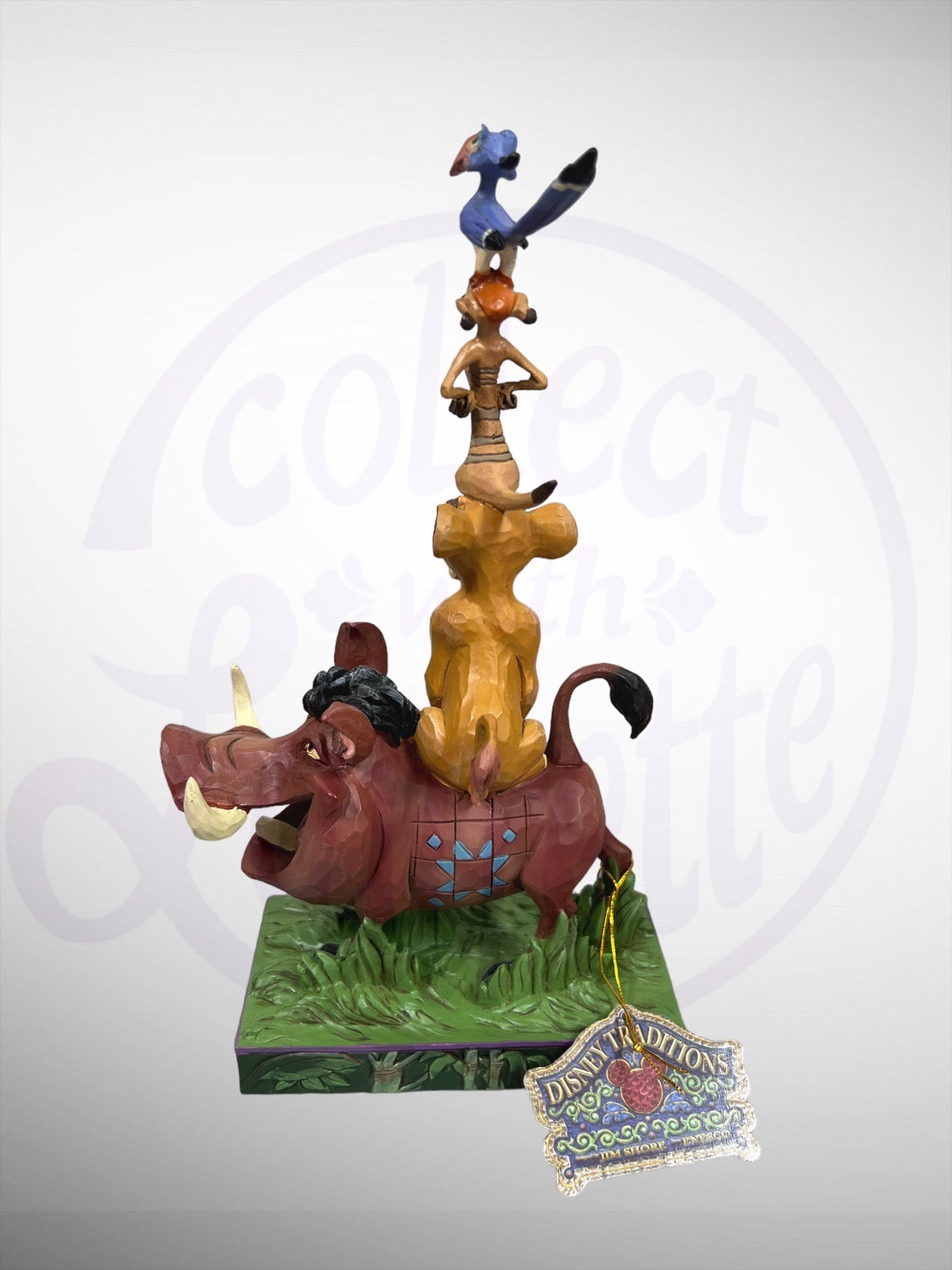 Jim Shore Disney Traditions - Balance of Nature Lion King Stack Pumbaa Simba Timon Zazu Figurine