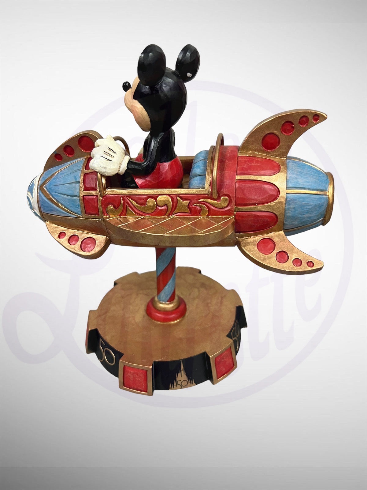 Disney Parks 50th Anniversary Jim Shore Mickey Astro Orbiter Figurine on sale