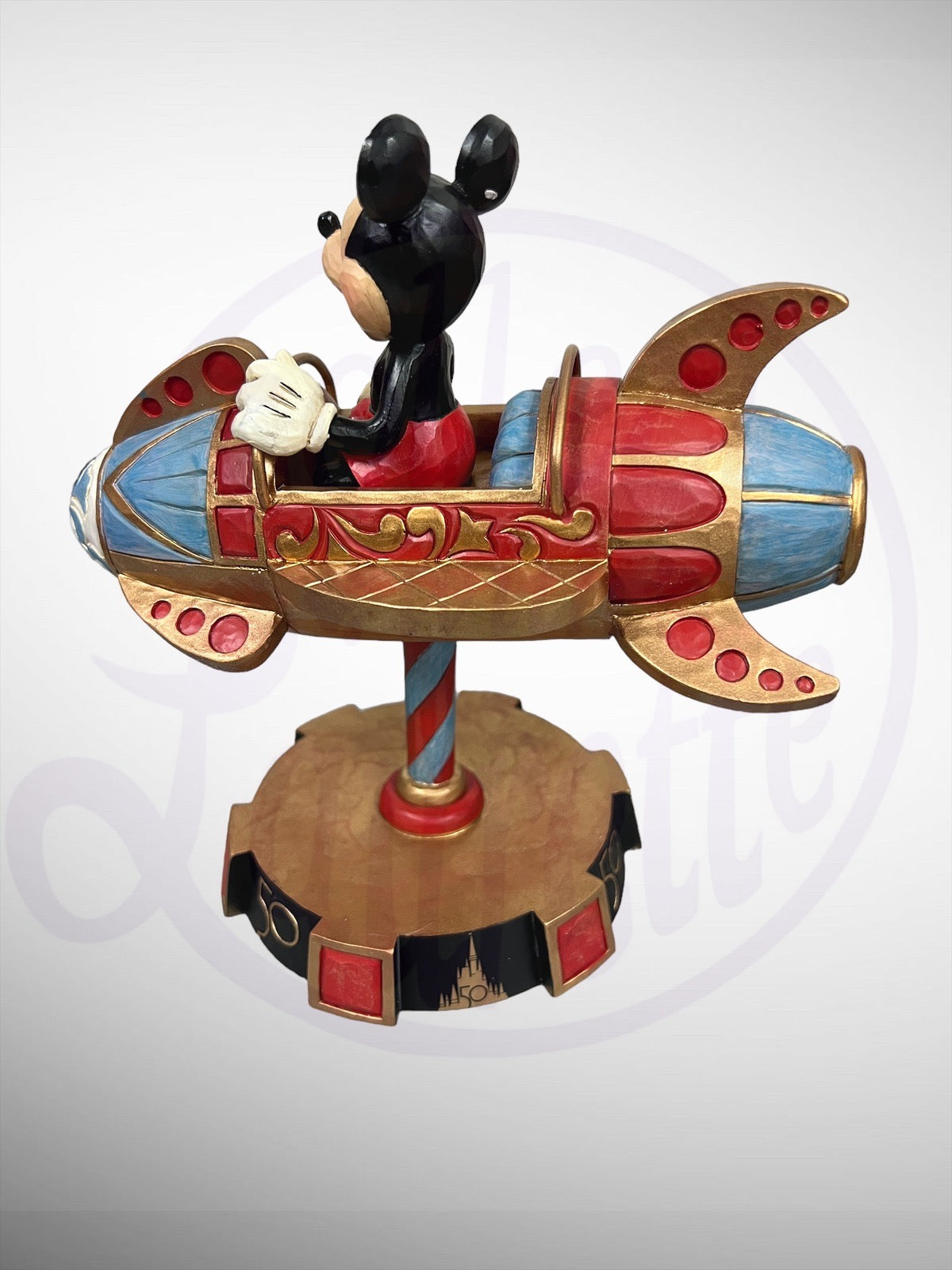 Jim Shore Disney Traditions - Mickey Astro Orbiter 50th Anniversary Figurine