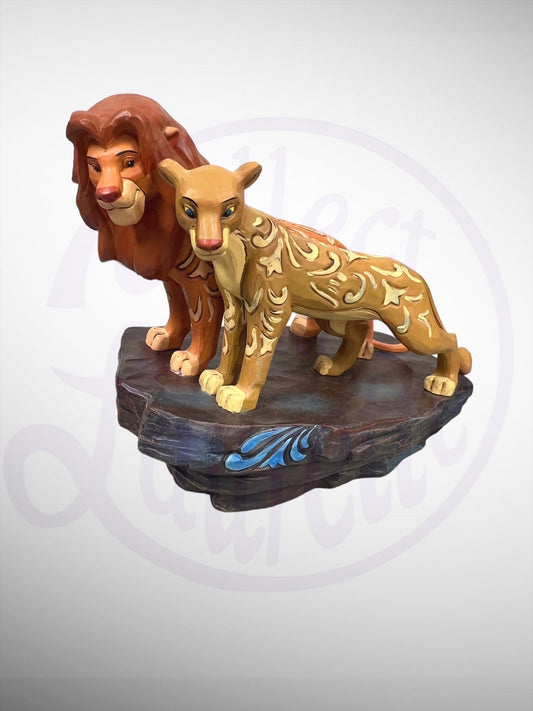 Jim Shore Disney Traditions - Love At Pride Rock Lion King Simba Nala Figurine (No Box)