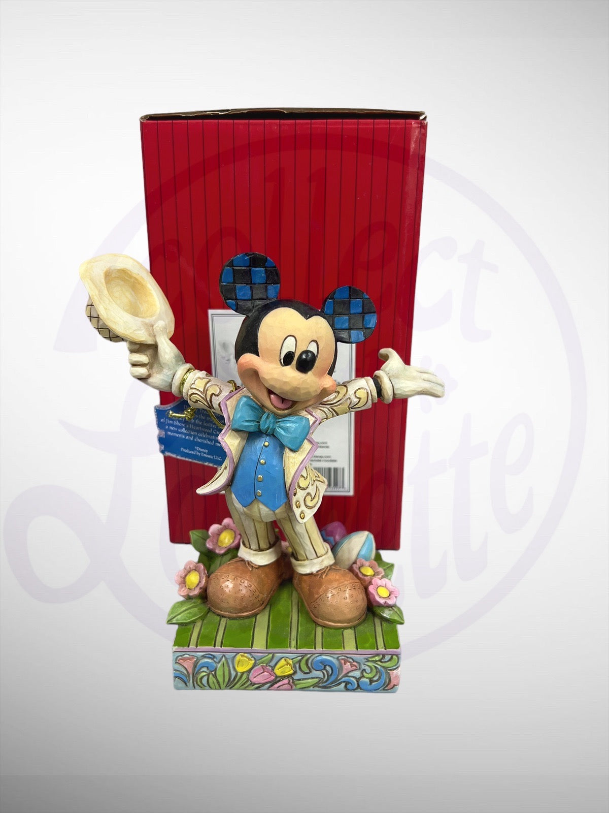 Jim Shore Disney Traditions -Hats Off to Spring! Mickey Mouse Figurine