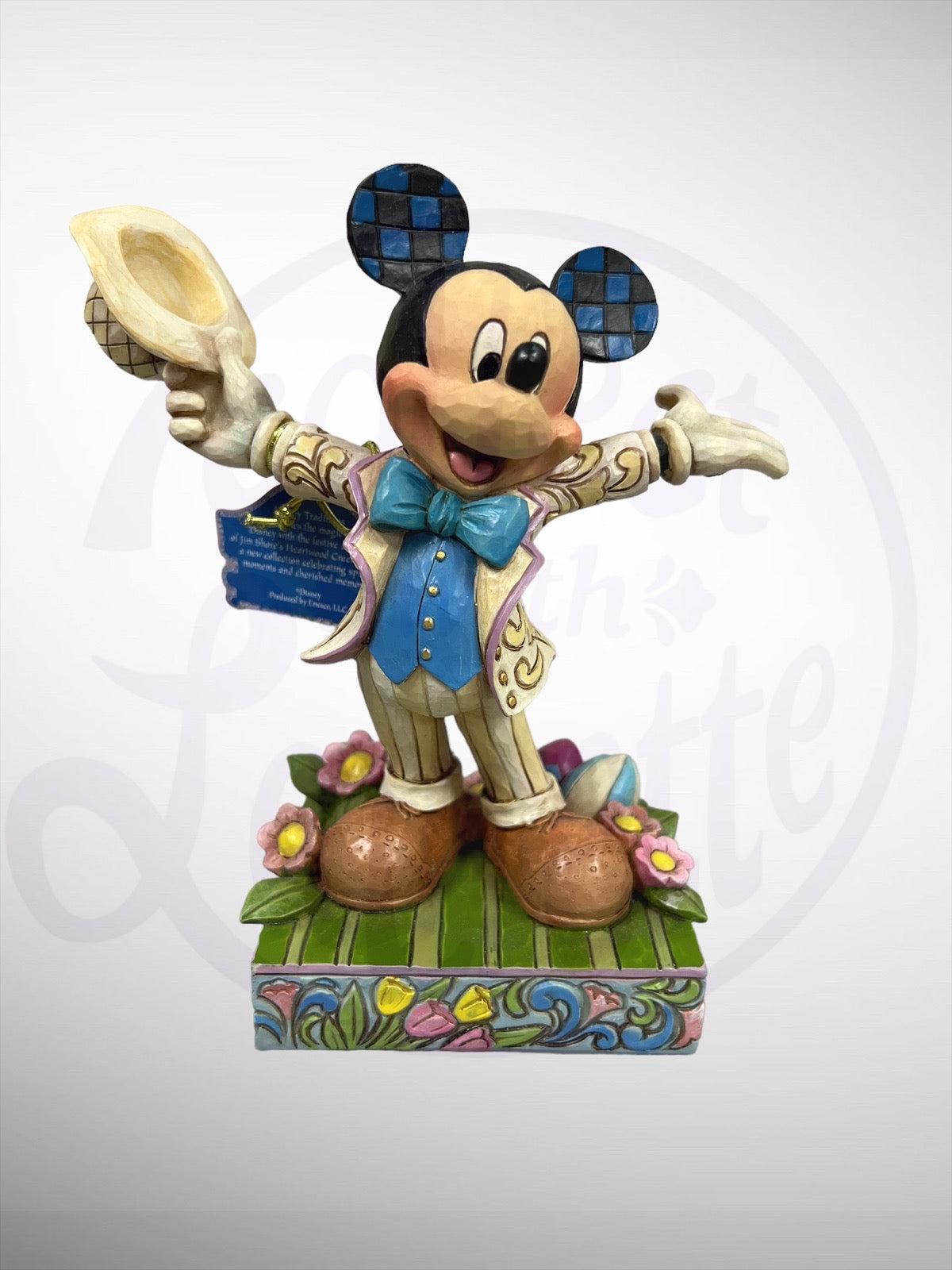 Jim Shore Disney Traditions -Hats Off to Spring! Mickey Mouse Figurine